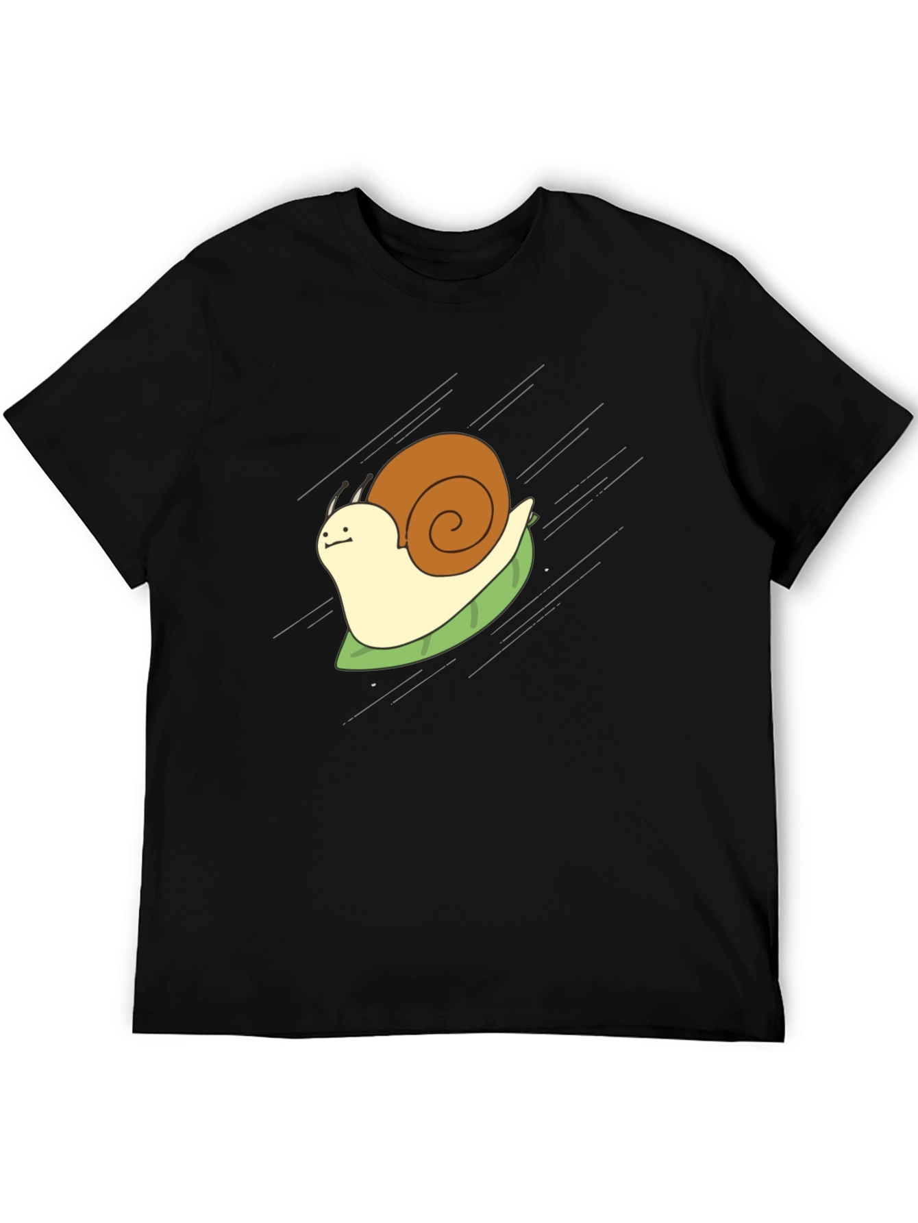 Snail Rider Graphic Tee - Funny Cartoon Shirt