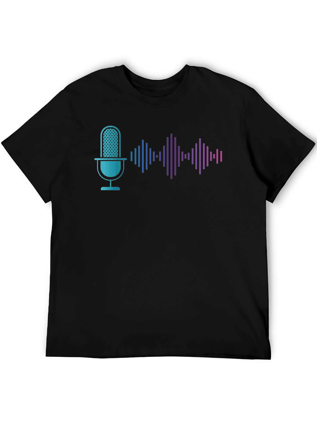 Podcast Wave Graphic Tee - Black