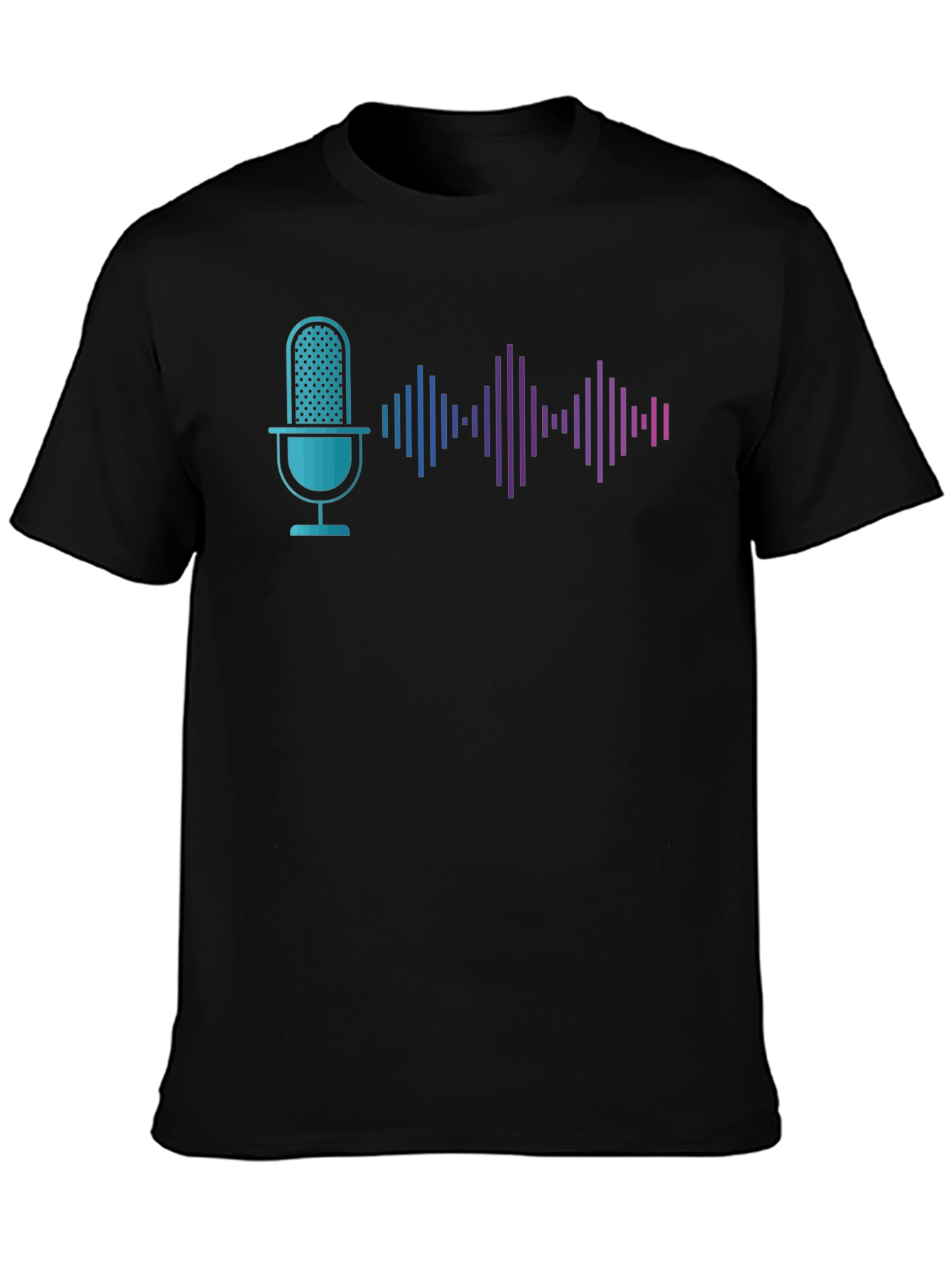 Podcast Wave Graphic Tee - Black