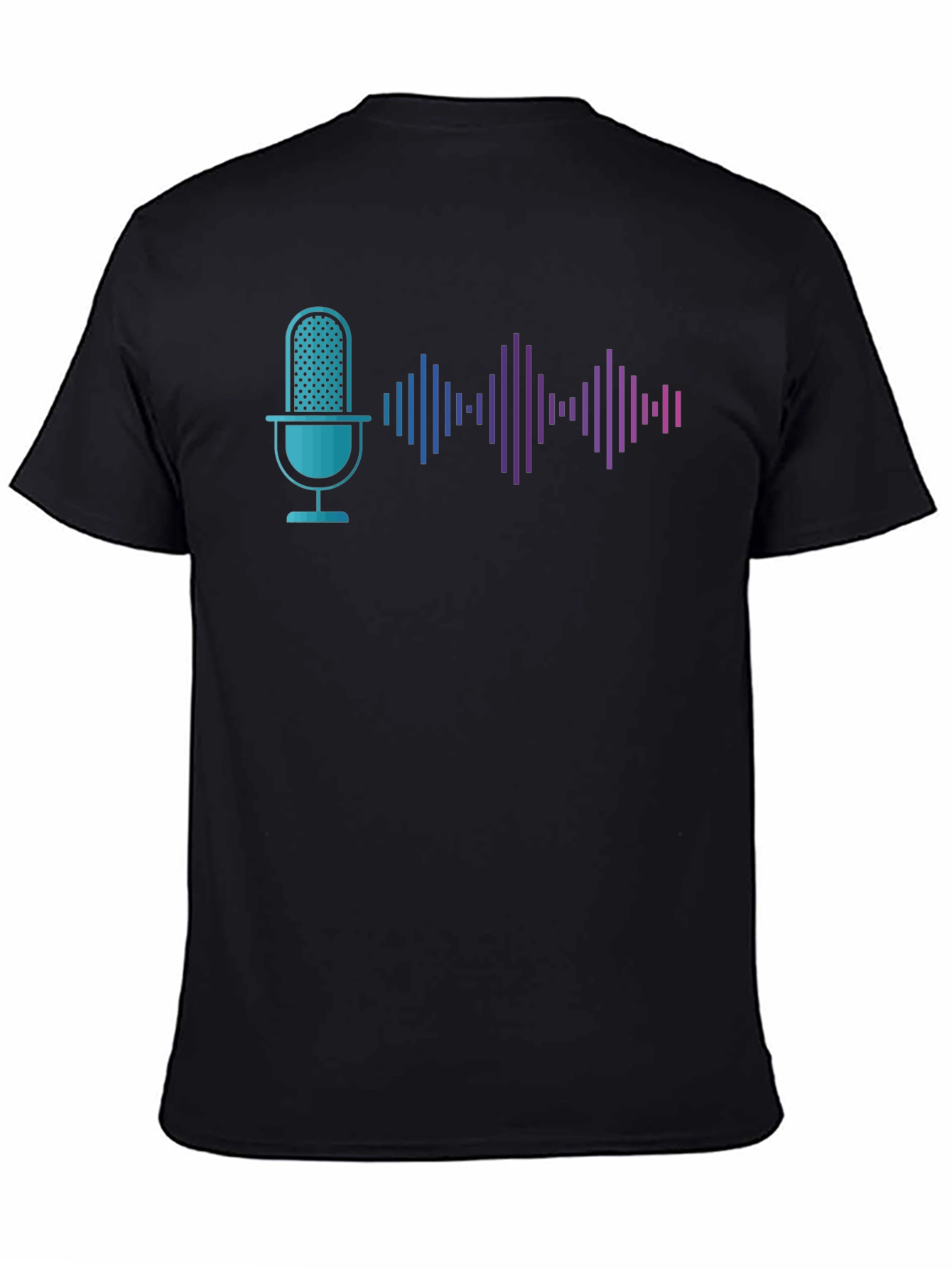 Podcast Wave Graphic Tee - Black