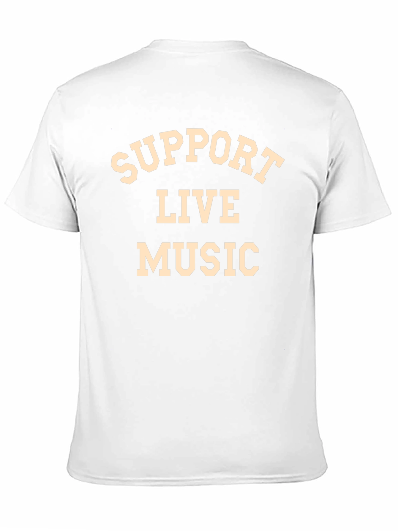 Support Live Music Black Graphic T-Shirt