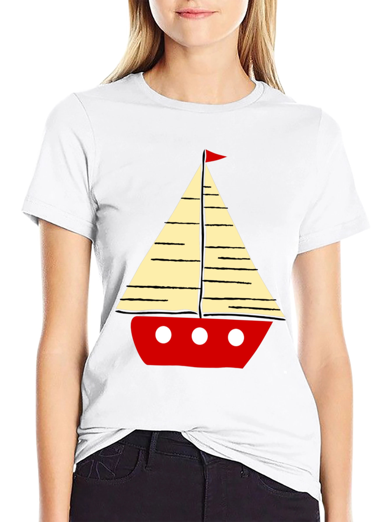 Sailboat Graphic Mens T-Shirt