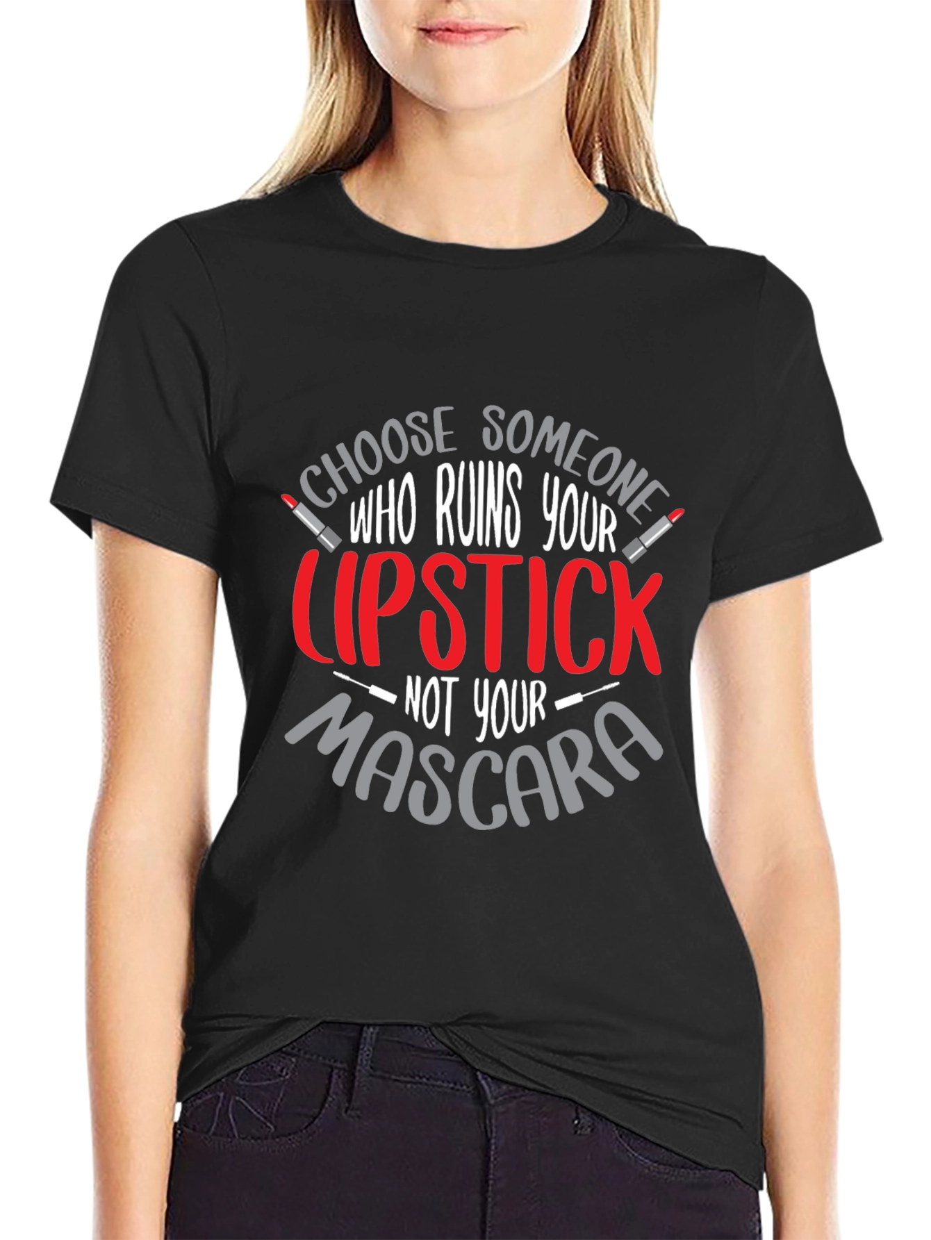 Lipstick Mascara Graphic Tee