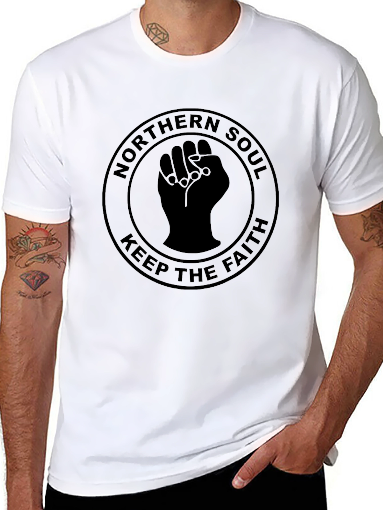 Northern Soul Keep The Faith Black T-Shirt