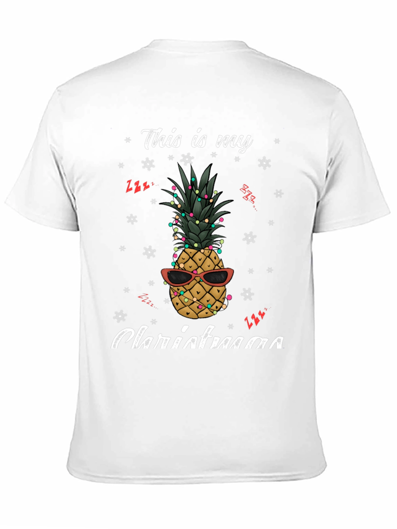 Festive Pineapple Christmas T-Shirt