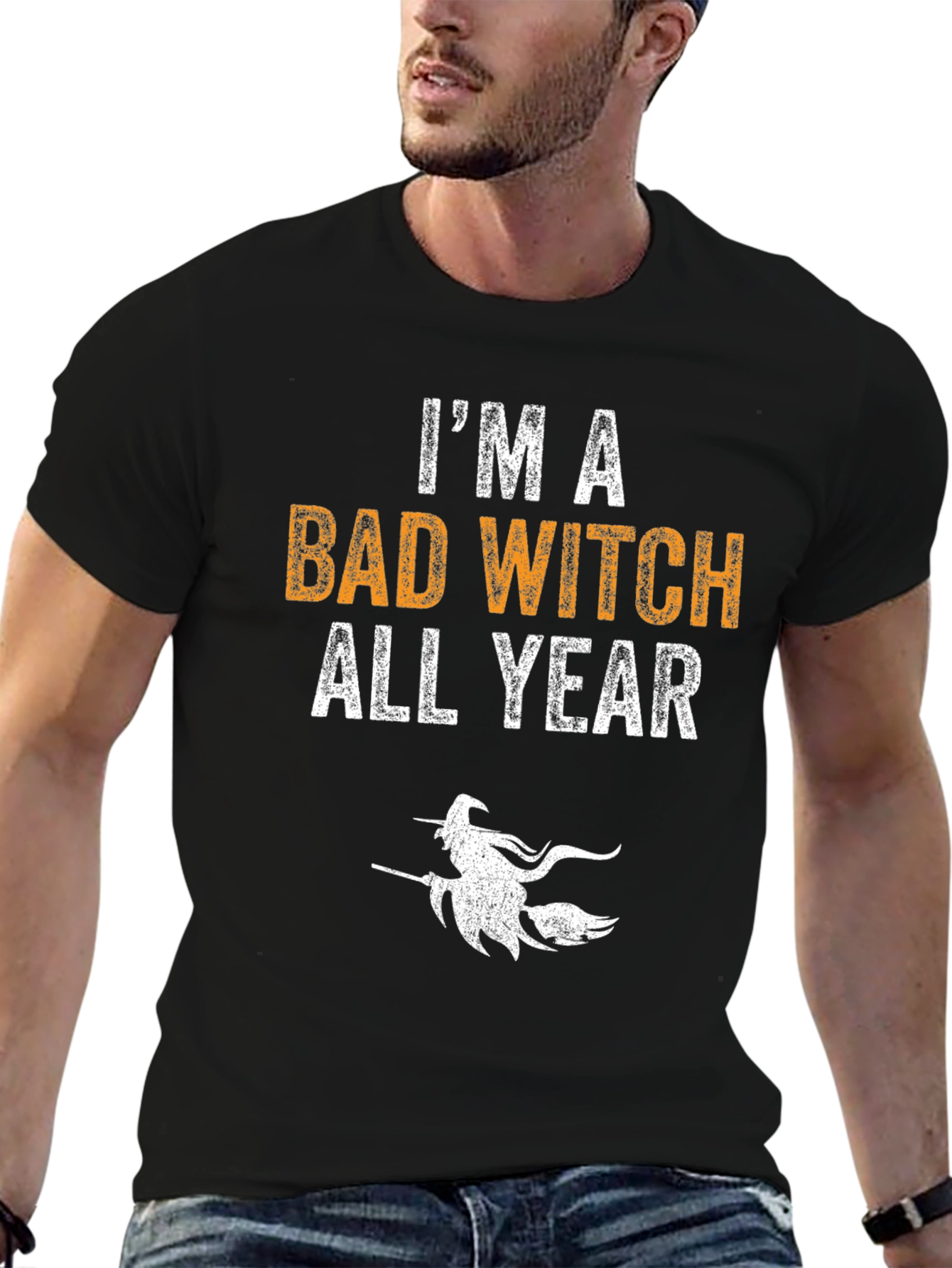 Im A Bad Witch All Year Halloween Graphic T-Shirt