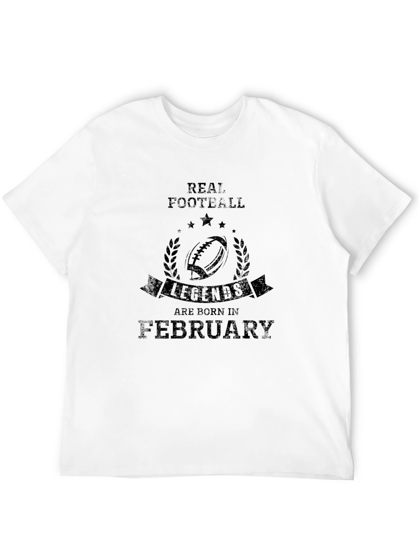 Real Football Legends February Black T-Shirt