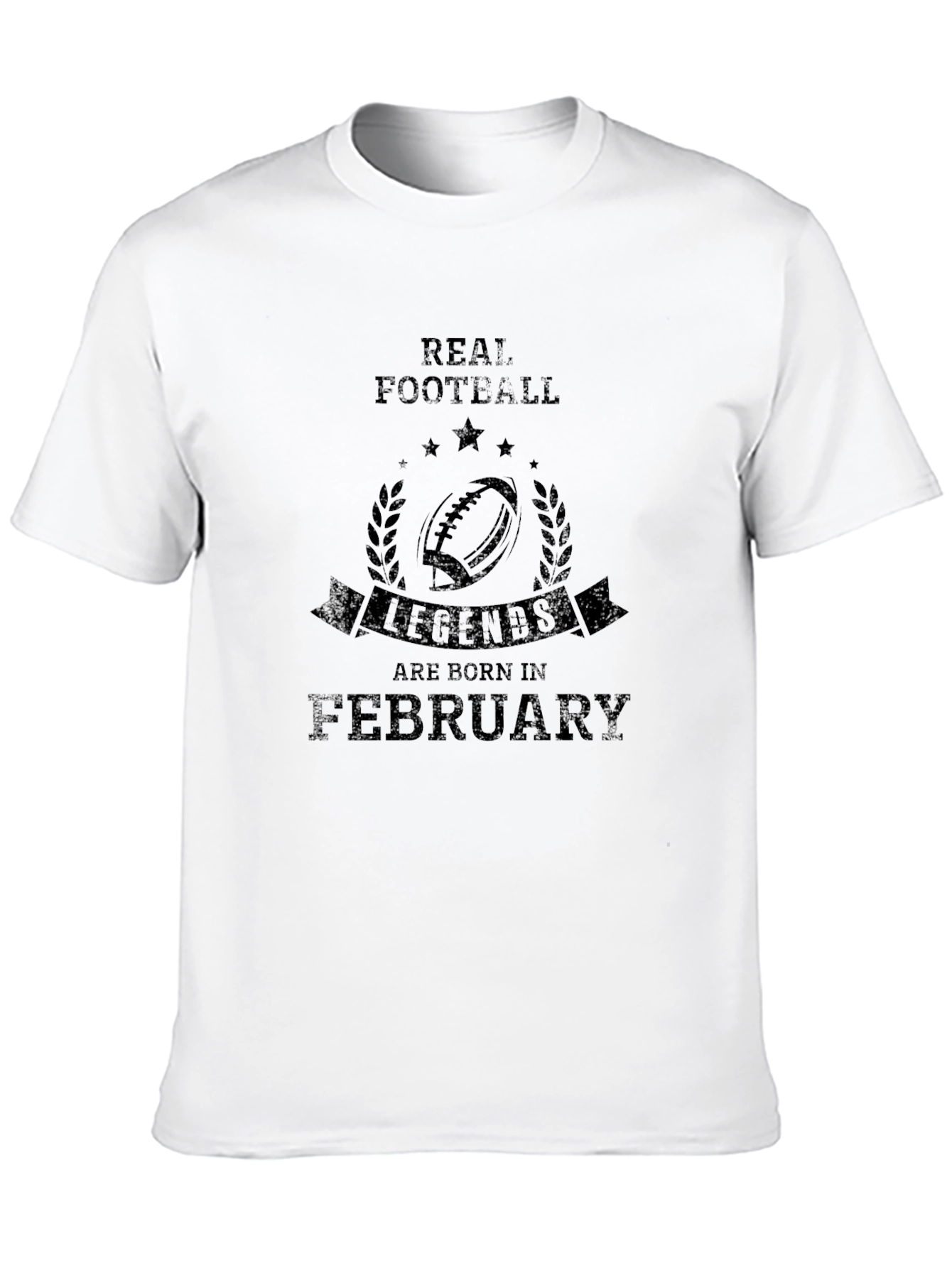 Real Football Legends February Black T-Shirt