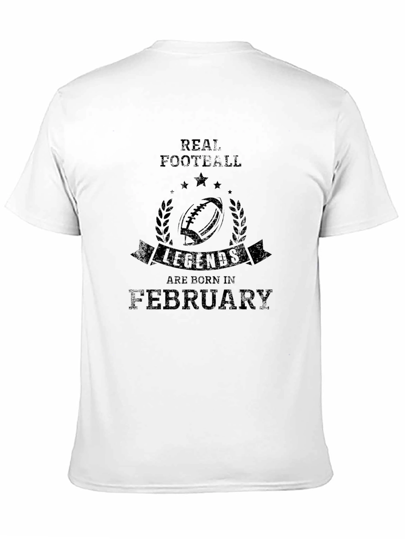 Real Football Legends February Black T-Shirt