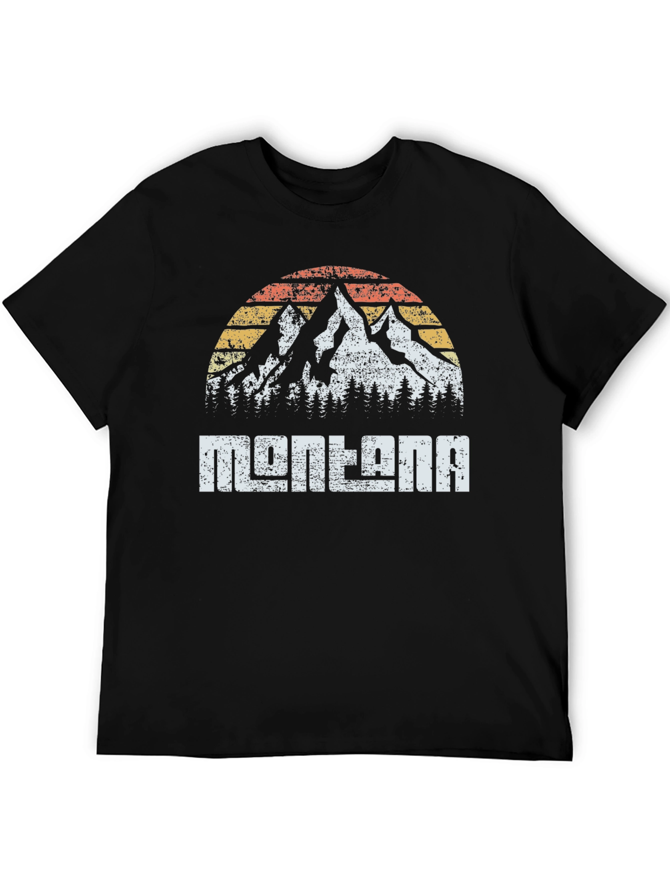 Montana Retro Mountain Graphic T-Shirt