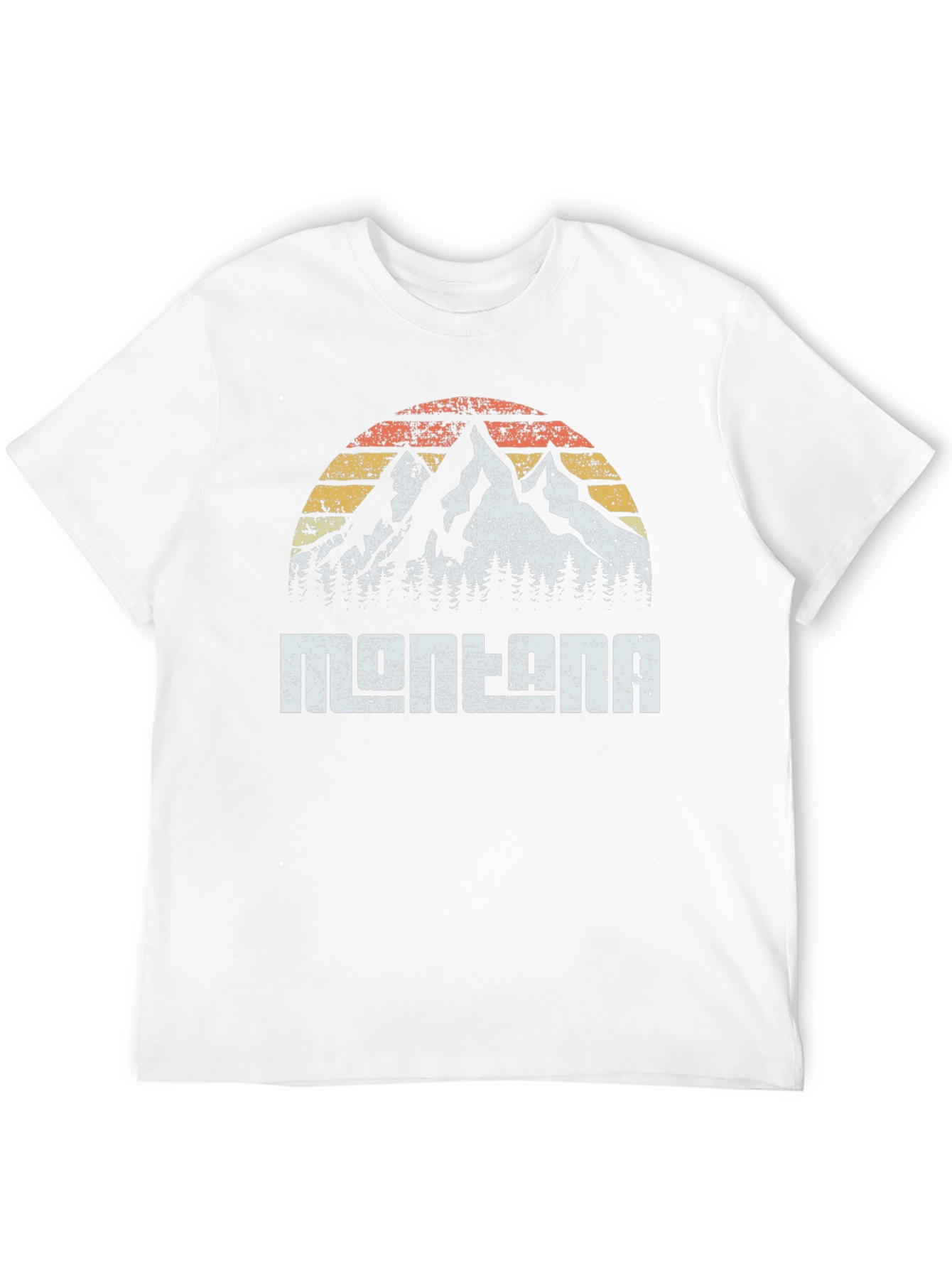 Montana Retro Mountain Graphic T-Shirt