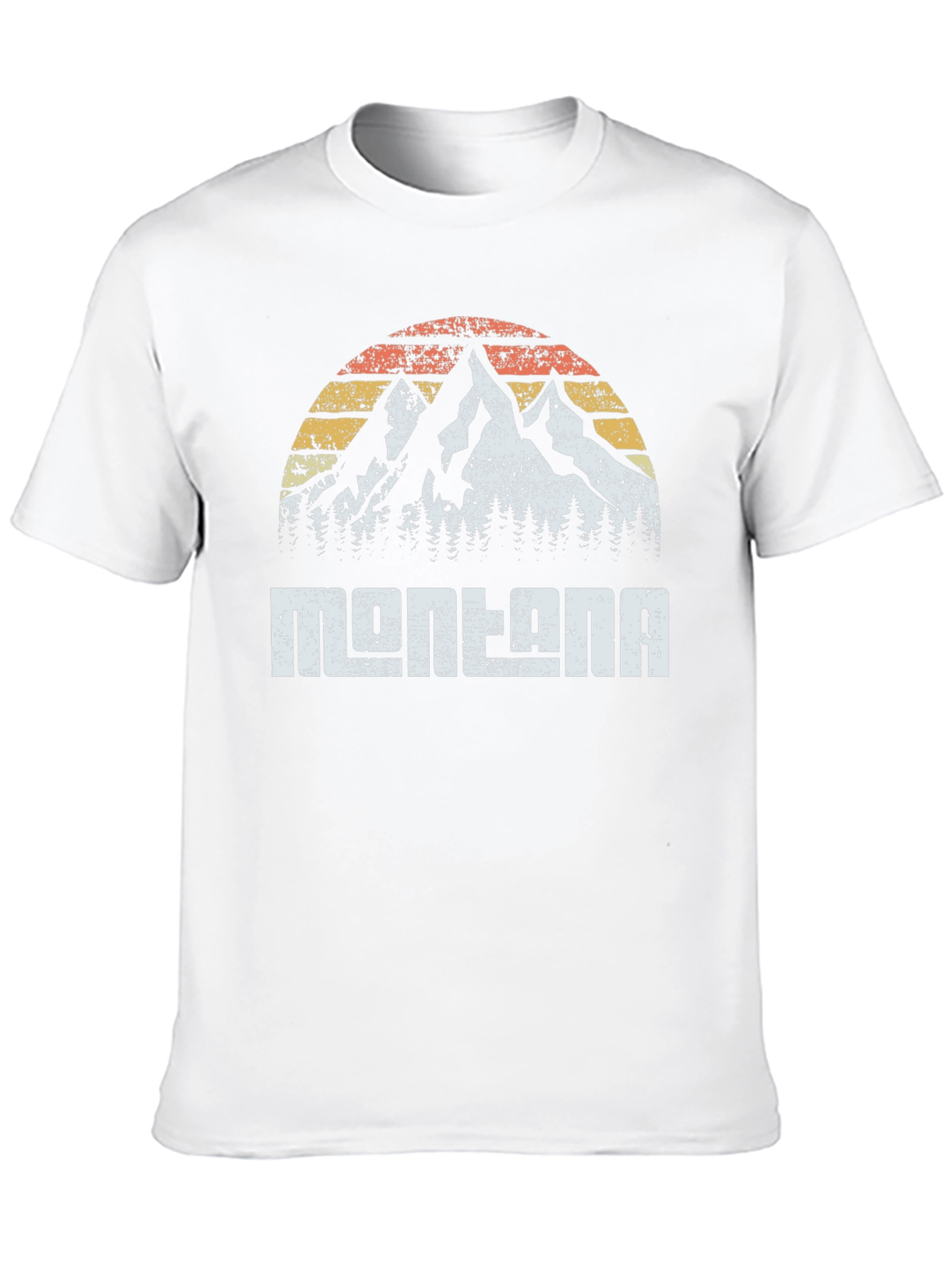 Montana Retro Mountain Graphic T-Shirt