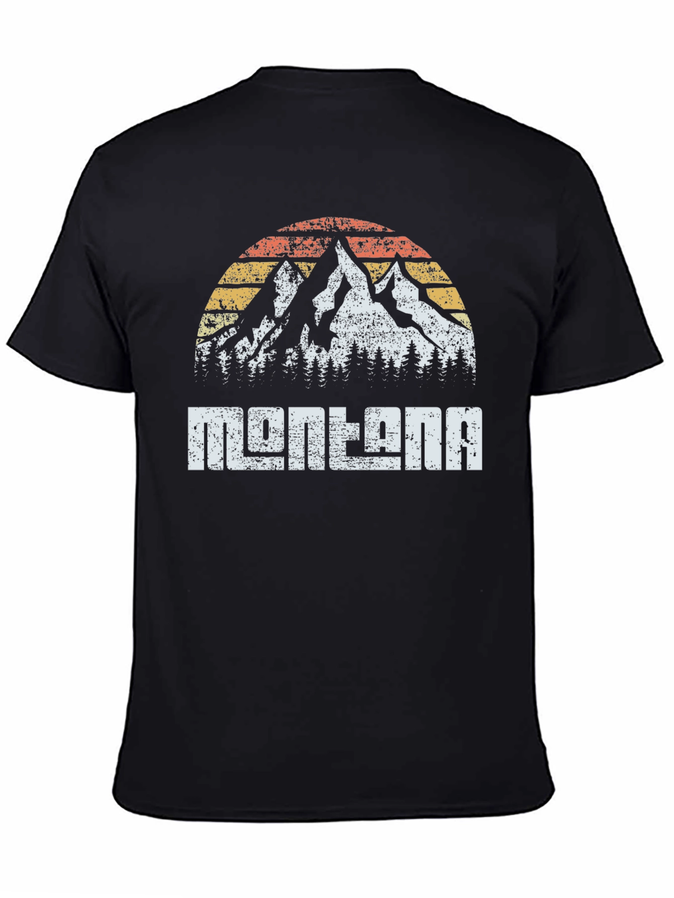 Montana Retro Mountain Graphic T-Shirt