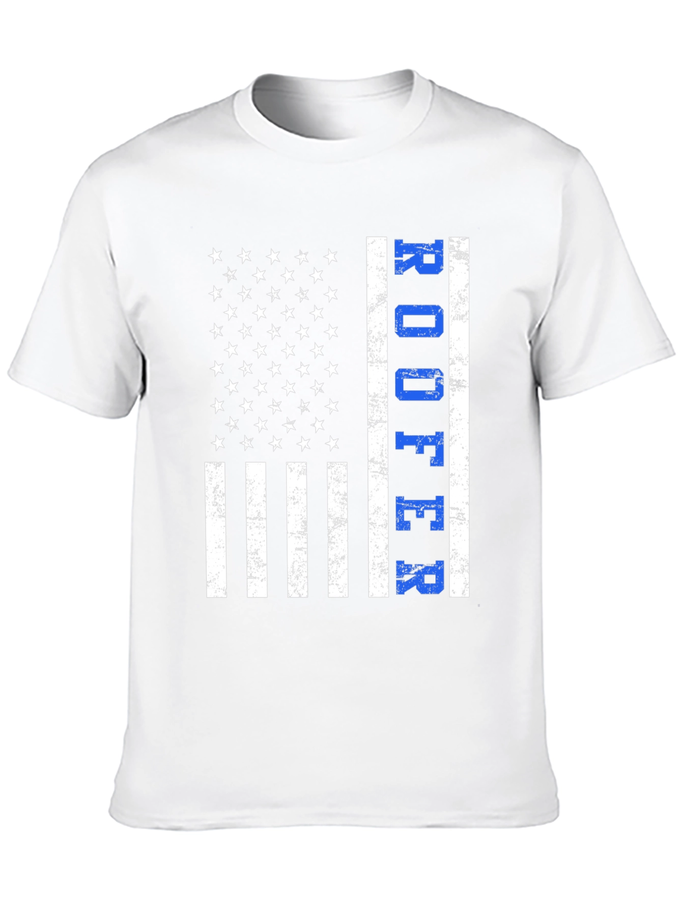 Roofer American Flag T-Shirt Patriotic Job Pride