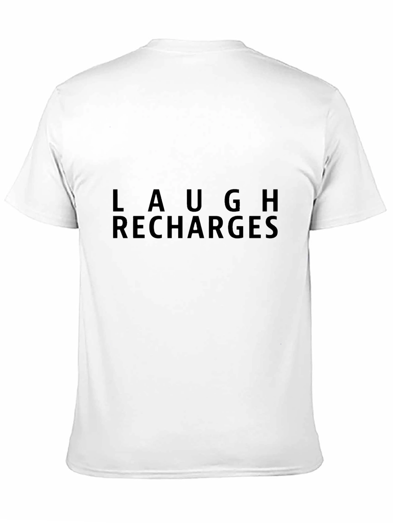 Laugh Recharges Black Graphic Tee