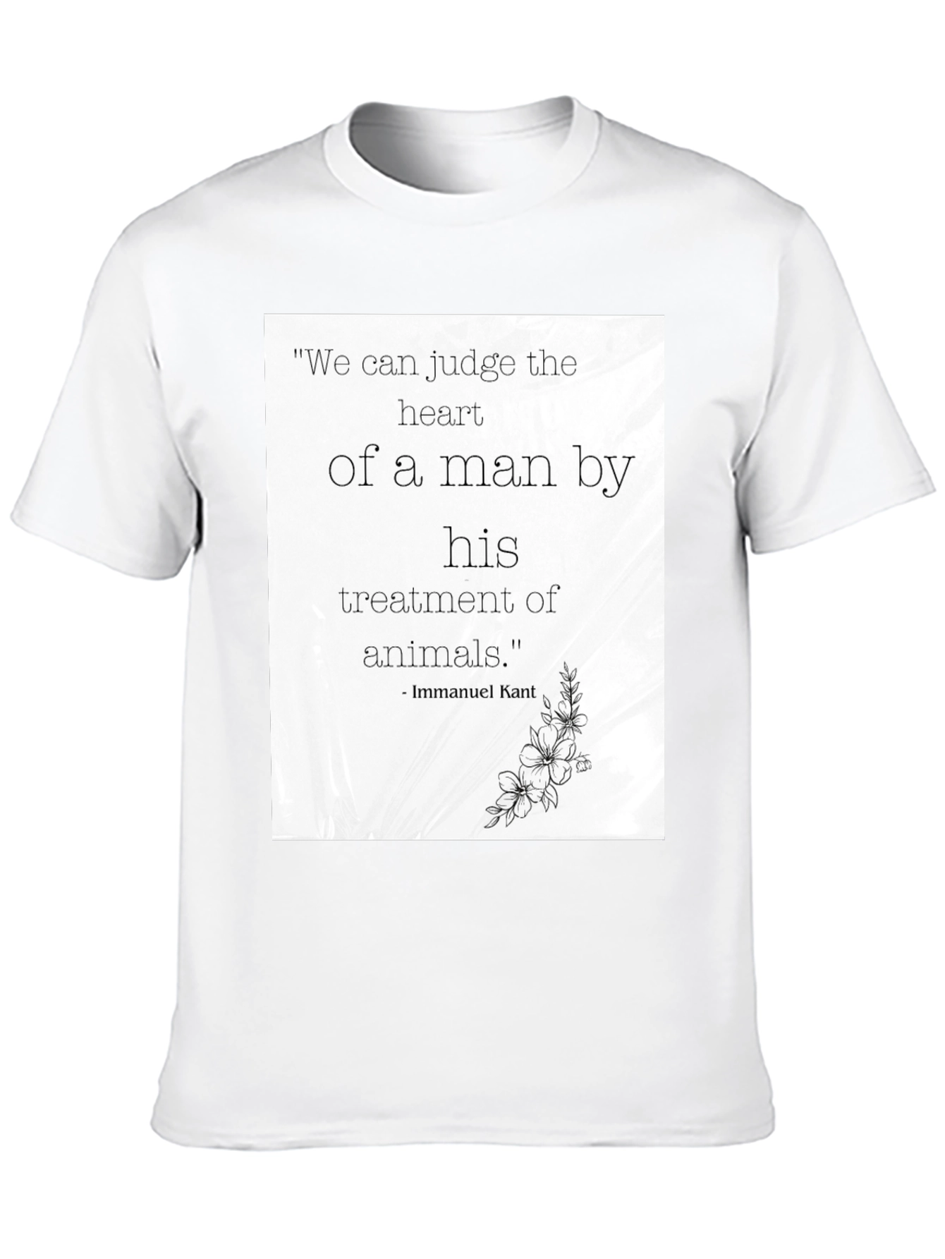 Immanuel Kant Quote Graphic T-Shirt - Animal Lover Tee
