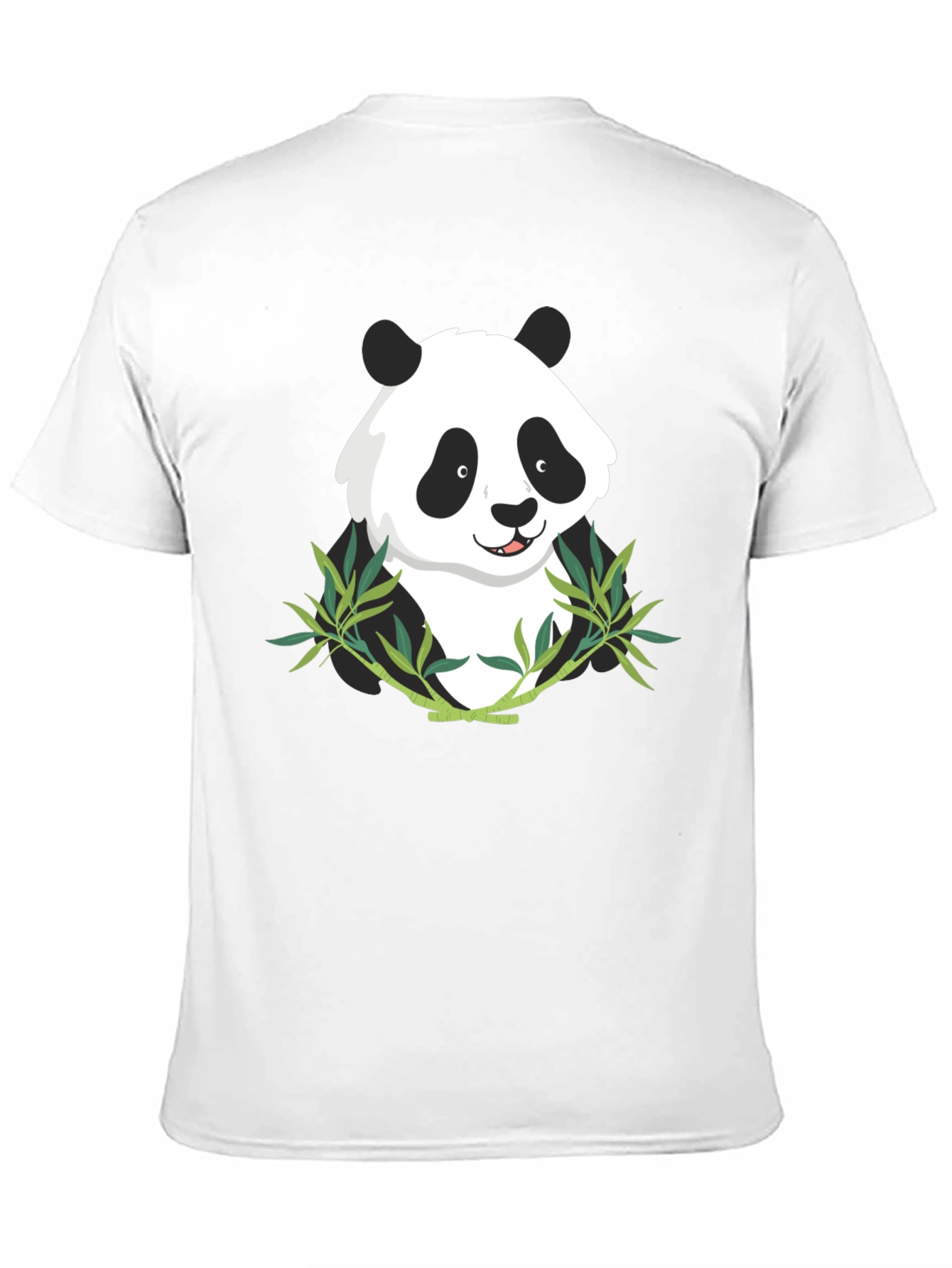 Panda Bamboo Graphic Tee - Mens Black T-Shirt