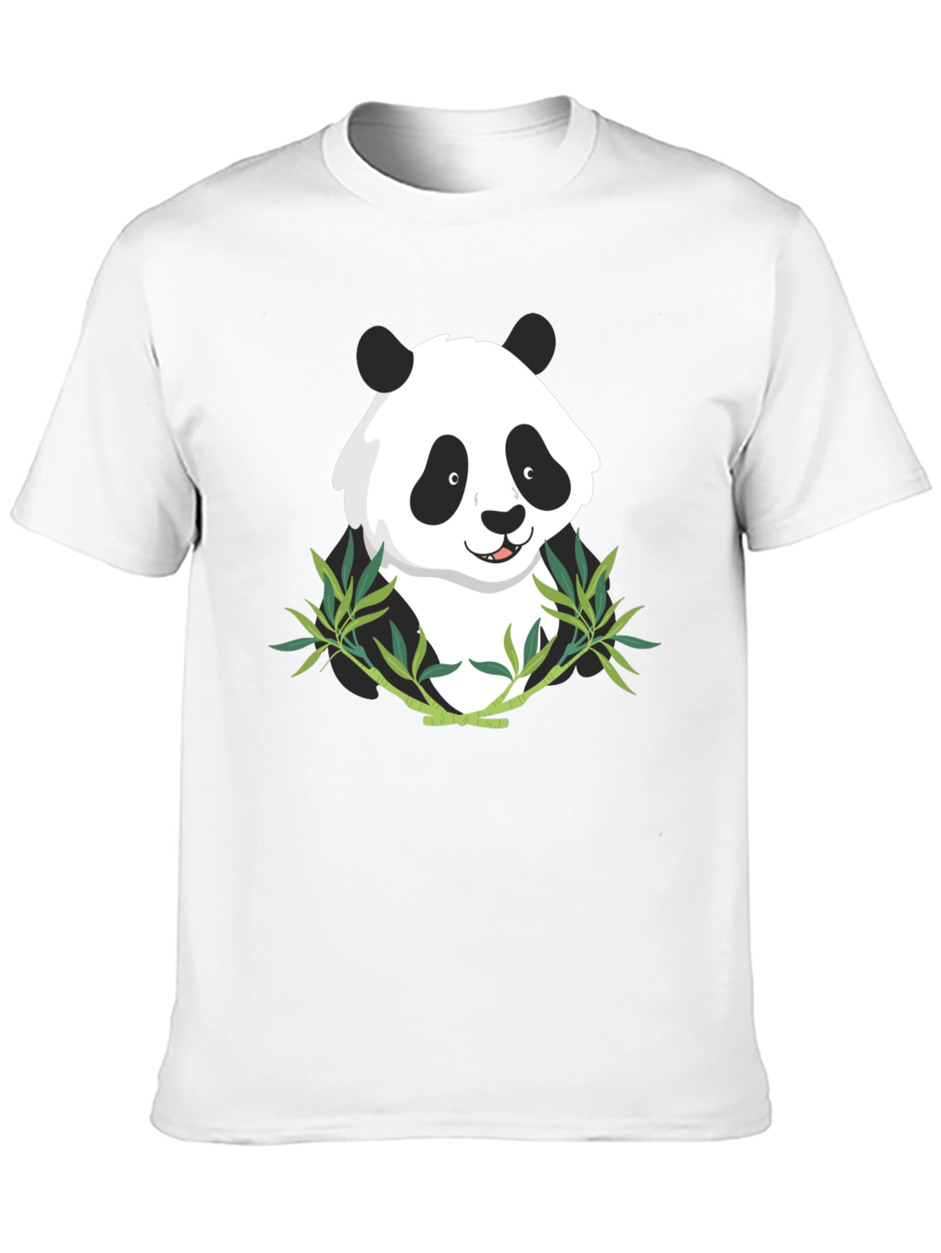 Panda Bamboo Graphic Tee - Mens Black T-Shirt