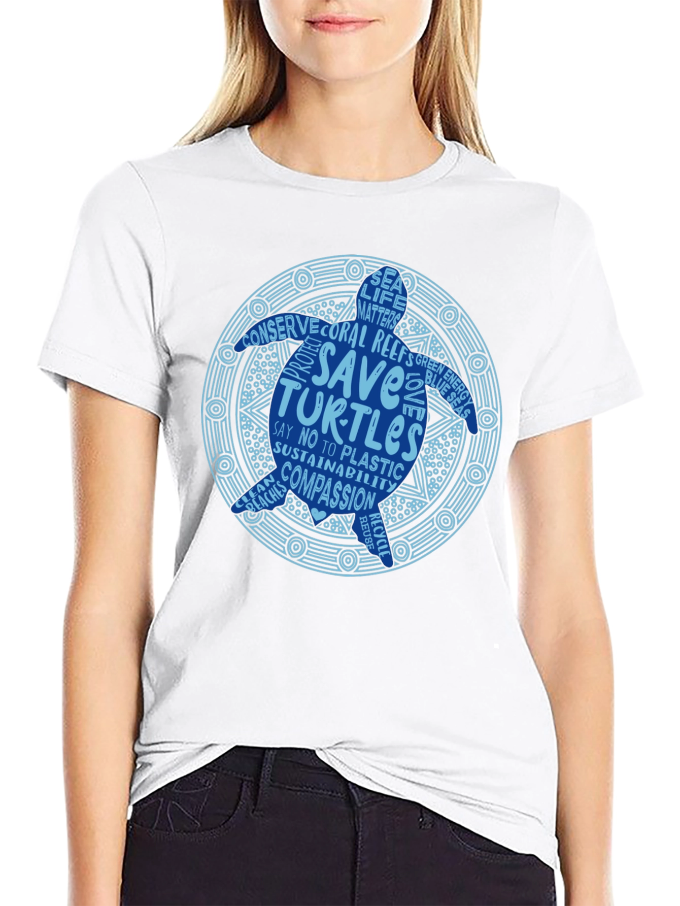 Save the Turtles Graphic Tee - Eco-Friendly Design