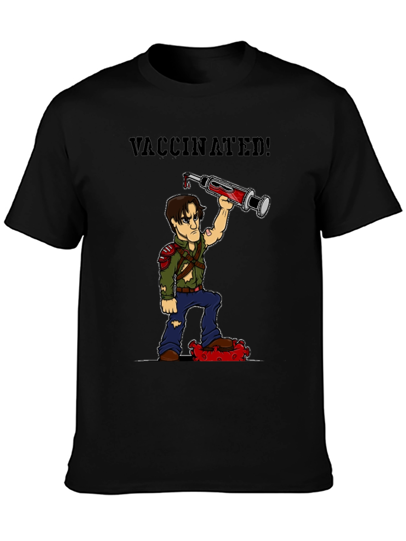 Vaccinated Zombie T-Shirt: Virus Slayer