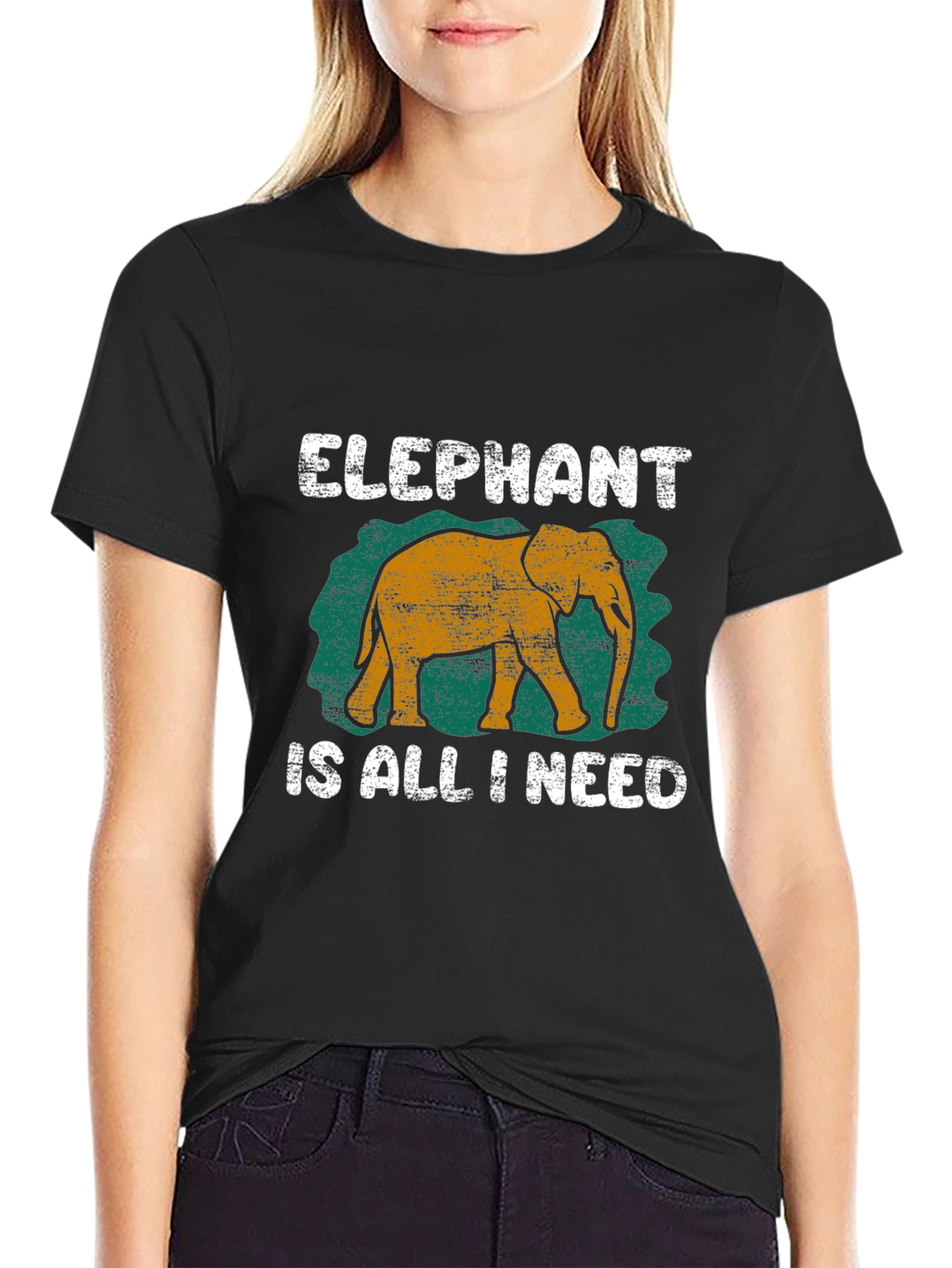 Elephant Is All I Need Graphic T-Shirt