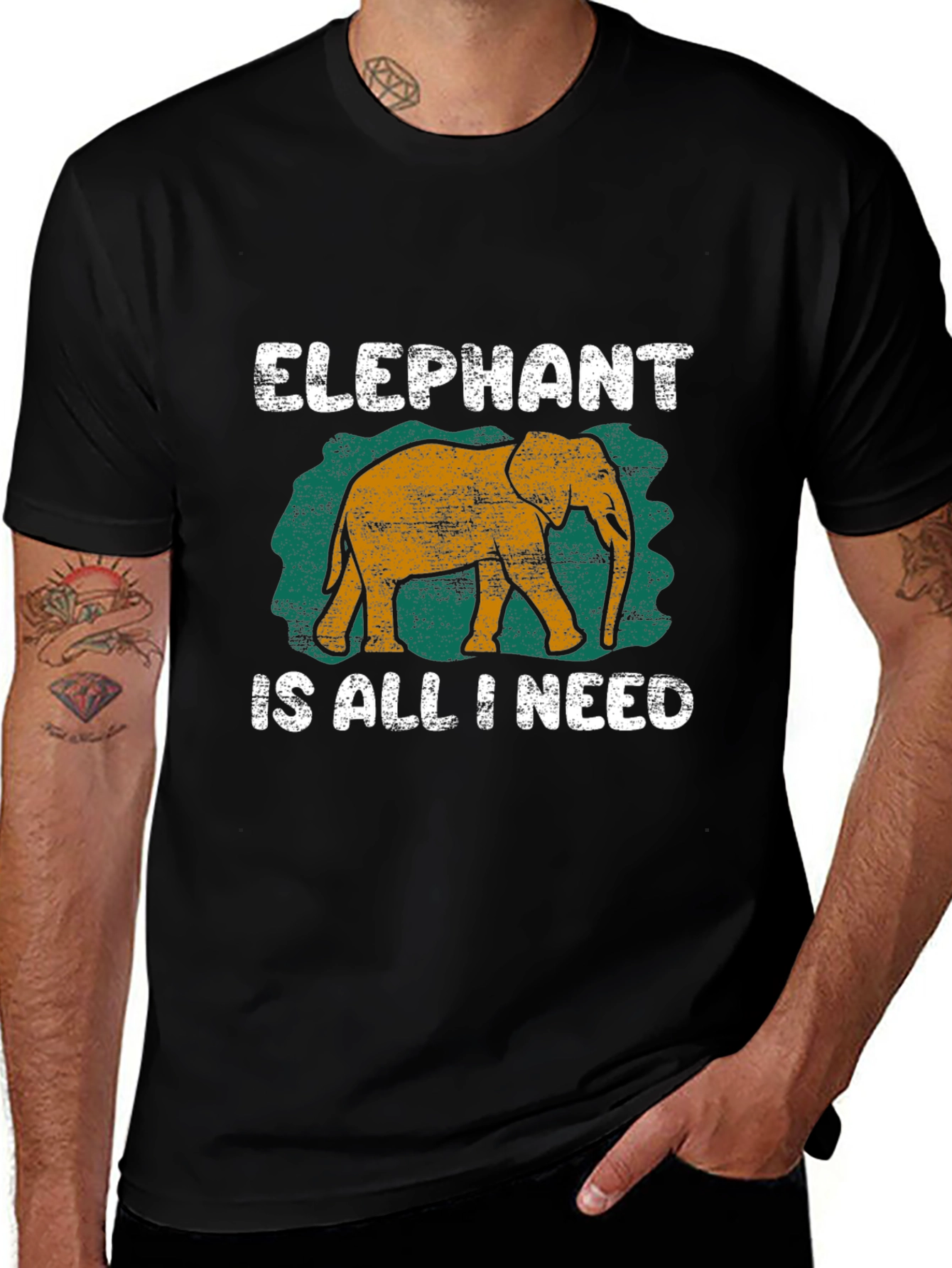 Elephant Is All I Need Graphic T-Shirt