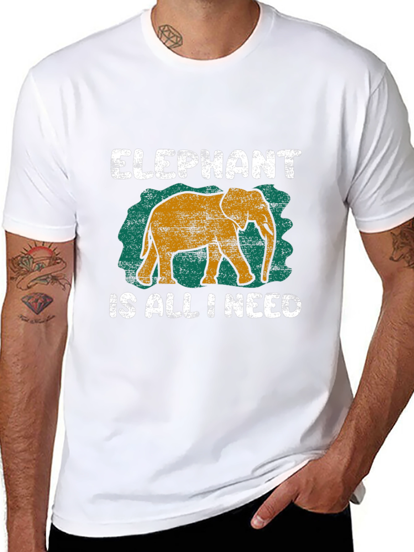 Elephant Is All I Need Graphic T-Shirt