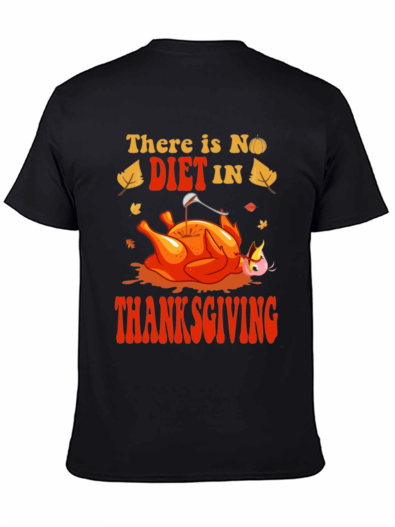 Thanksgiving No Diet Graphic Tee - Mens