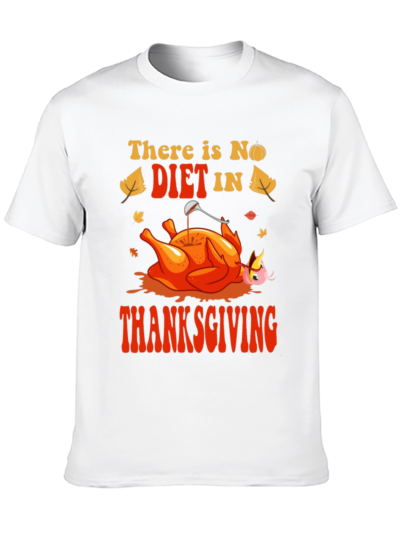 Thanksgiving No Diet Graphic Tee - Mens