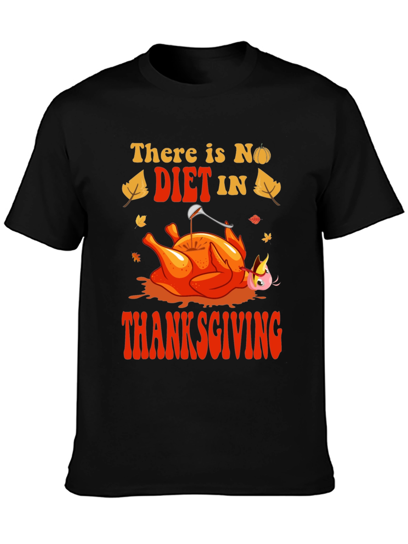 Thanksgiving No Diet Graphic Tee - Mens