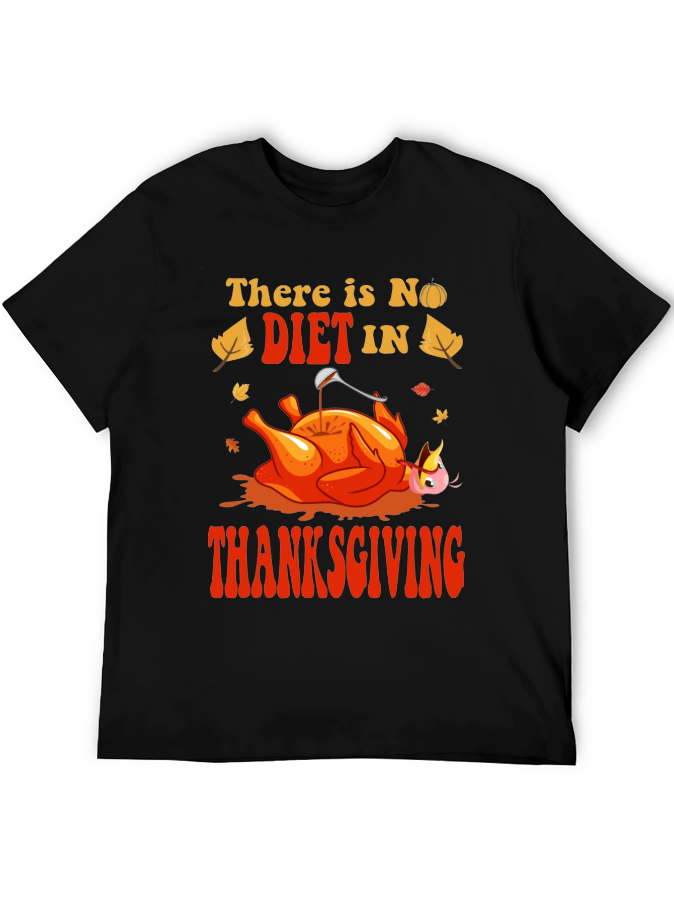 Thanksgiving No Diet Graphic Tee - Mens