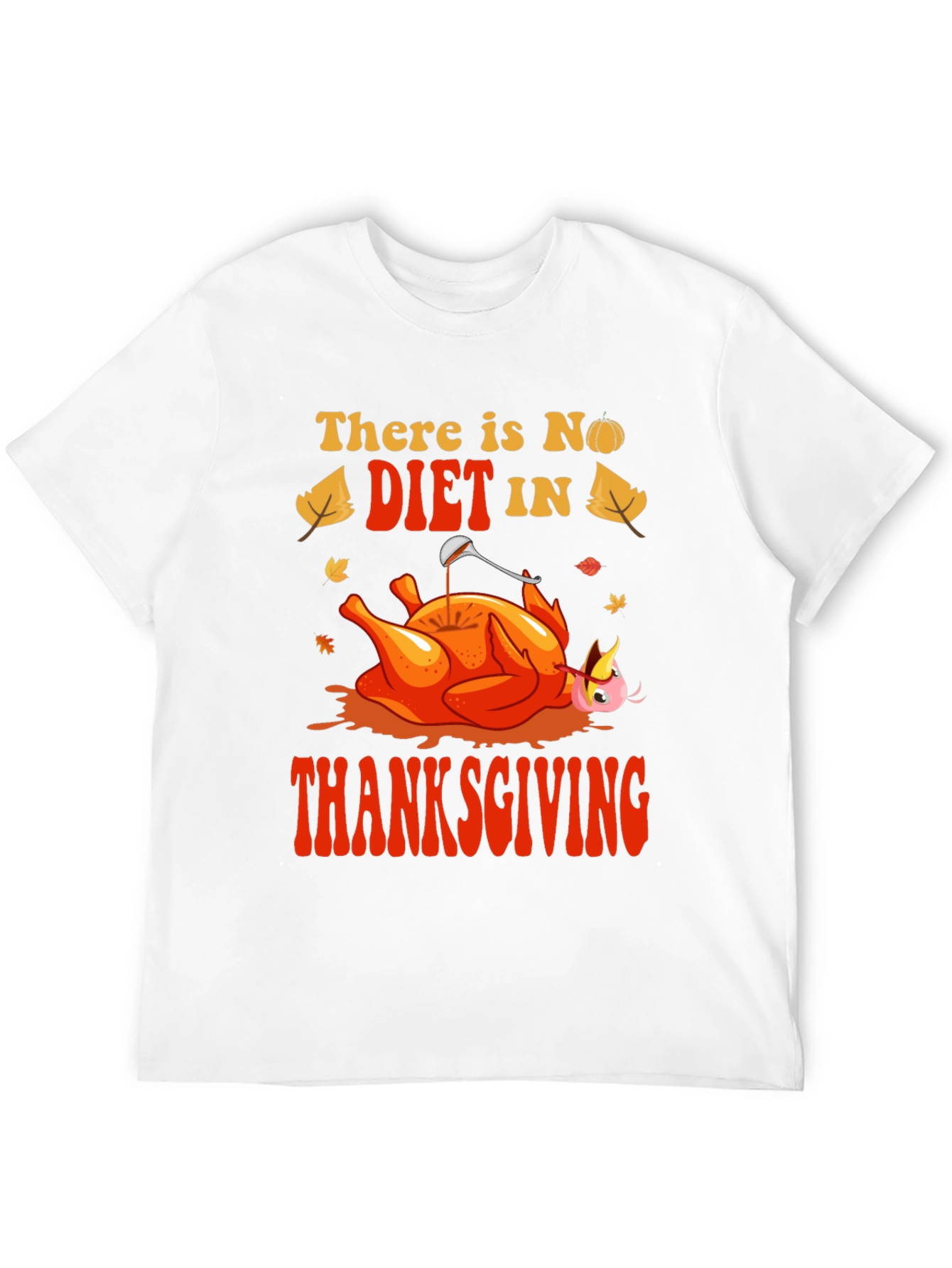 Thanksgiving No Diet Graphic Tee - Mens