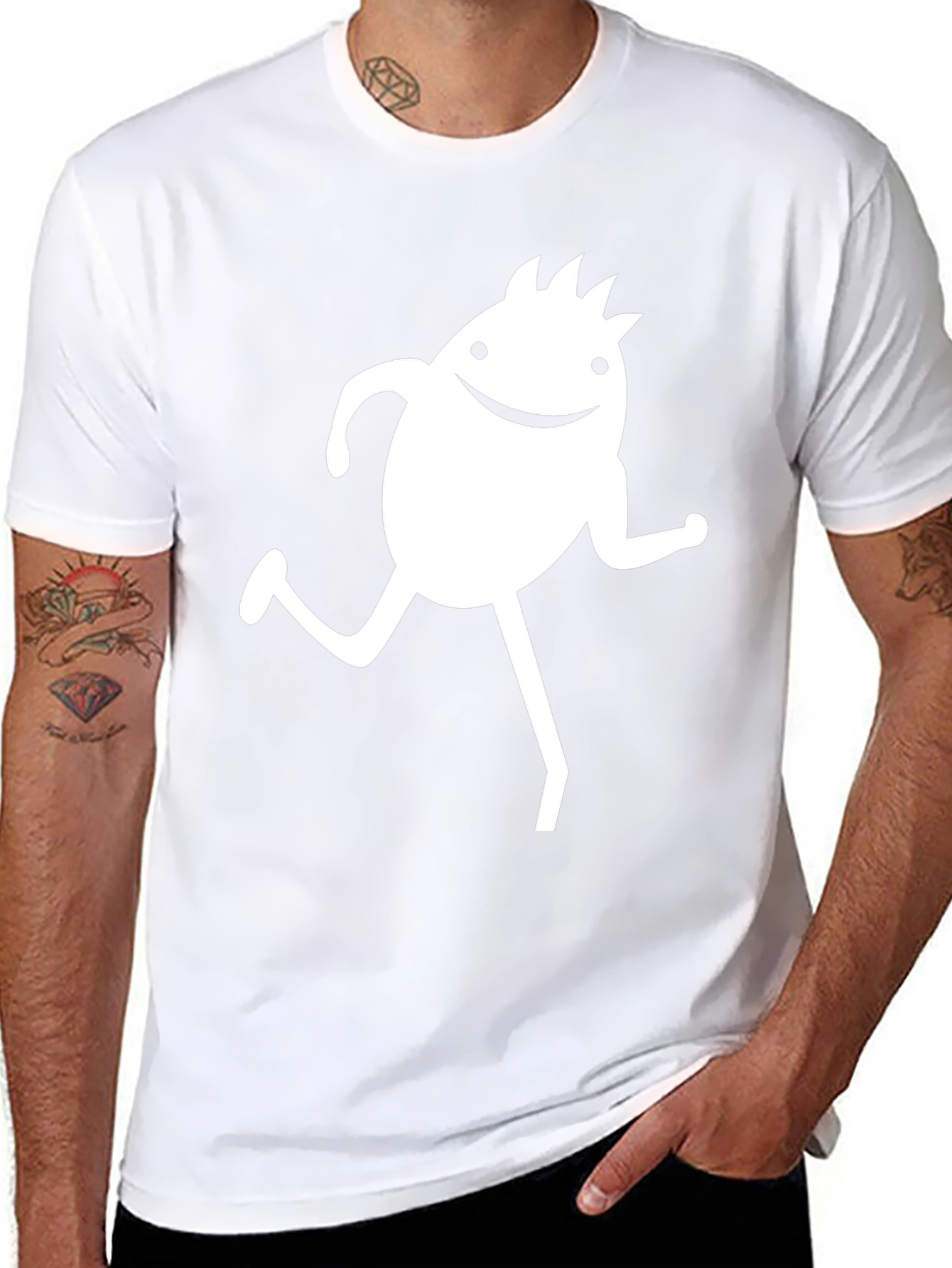 Funky Character Black T-Shirt