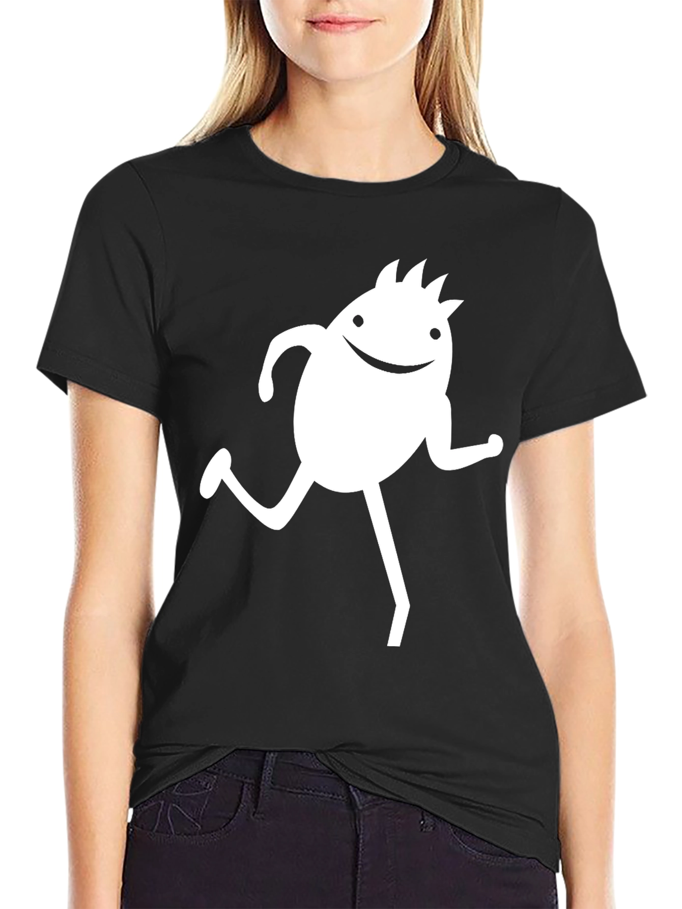 Funky Character Black T-Shirt