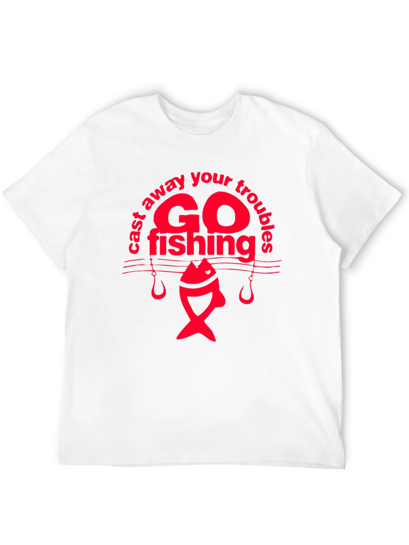 Go Fishing Graphic T-Shirt - Black