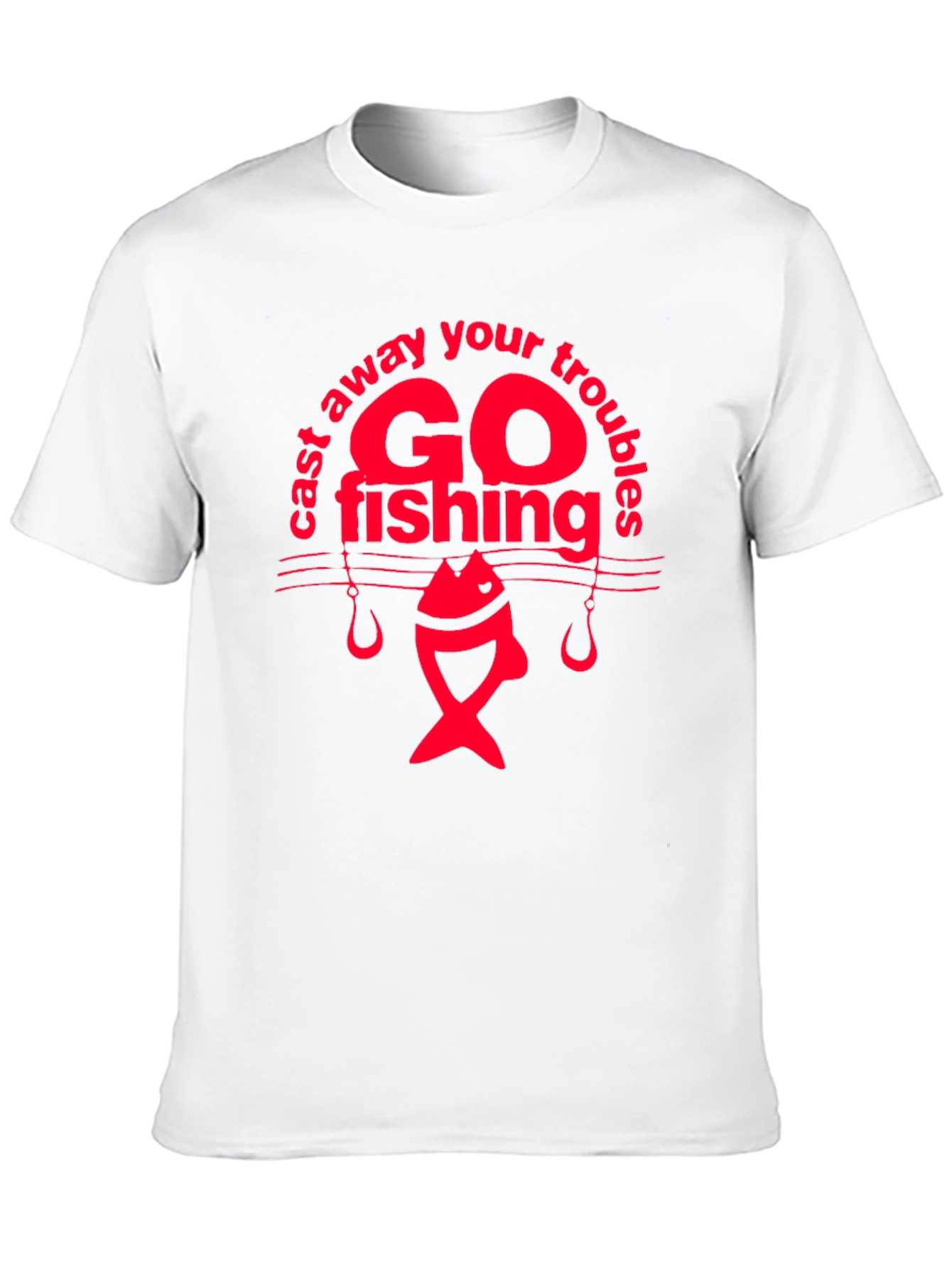 Go Fishing Graphic T-Shirt - Black