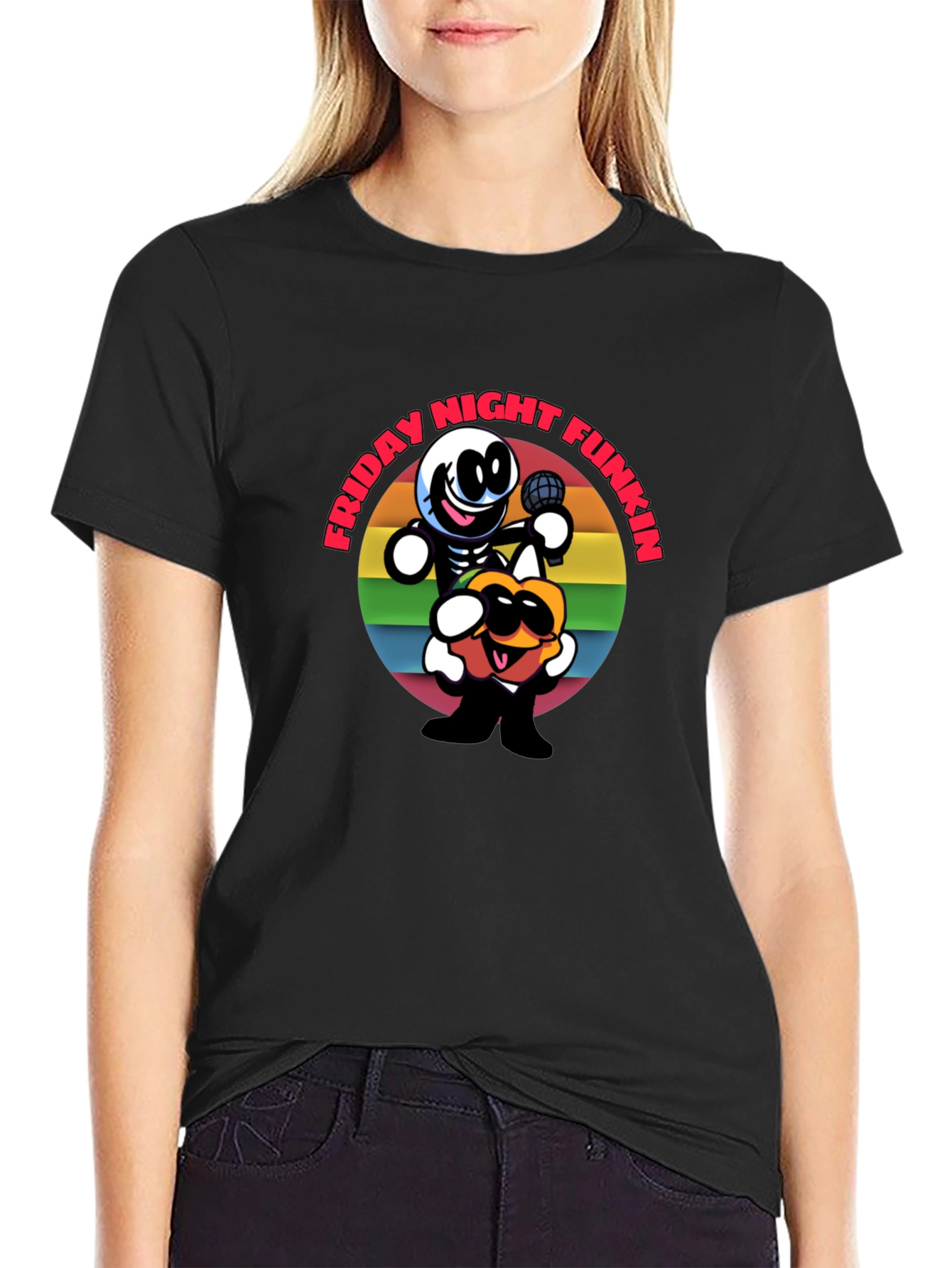 Friday Night Funkin Cartoon Graphic Tee