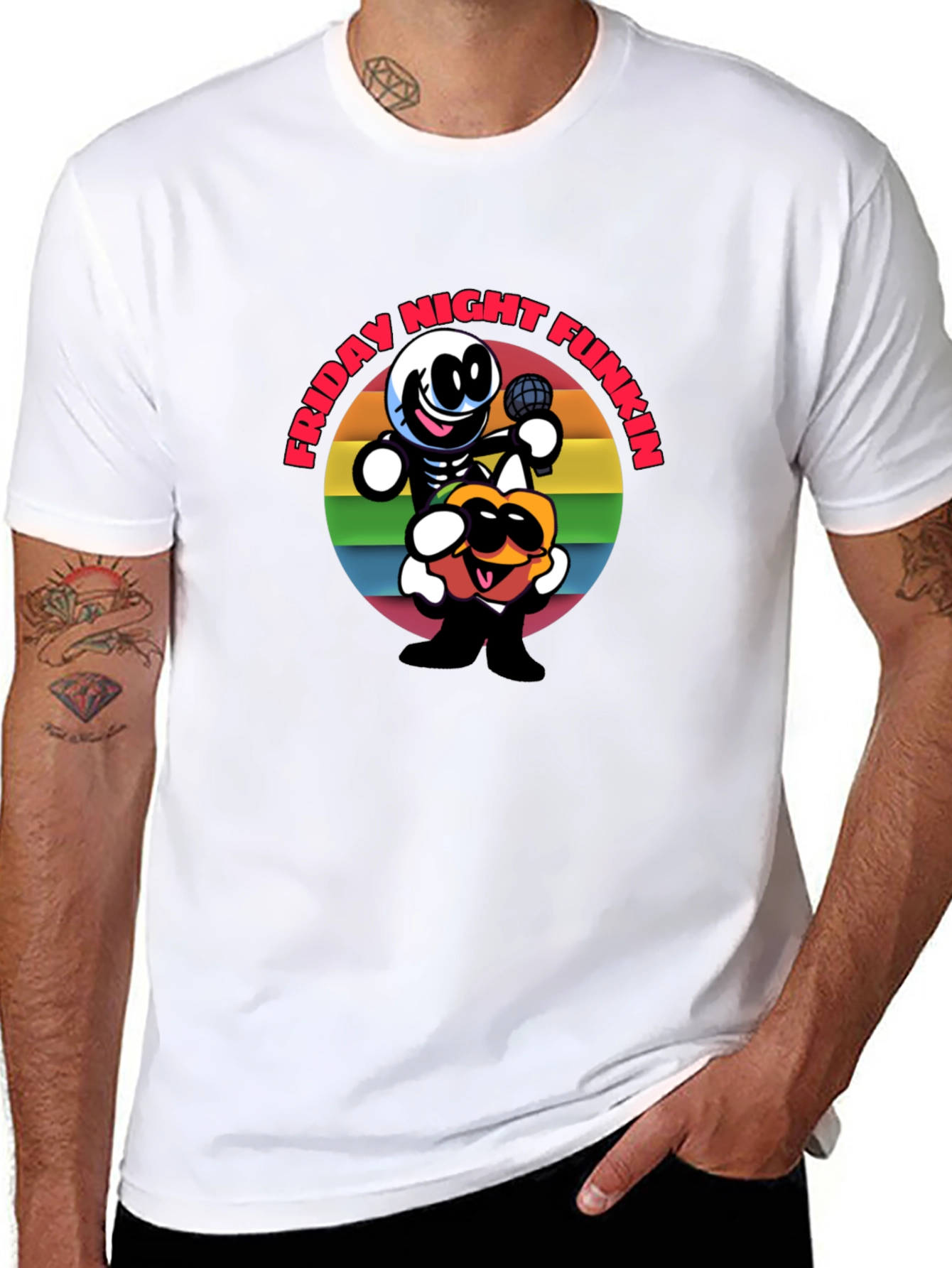 Friday Night Funkin Cartoon Graphic Tee