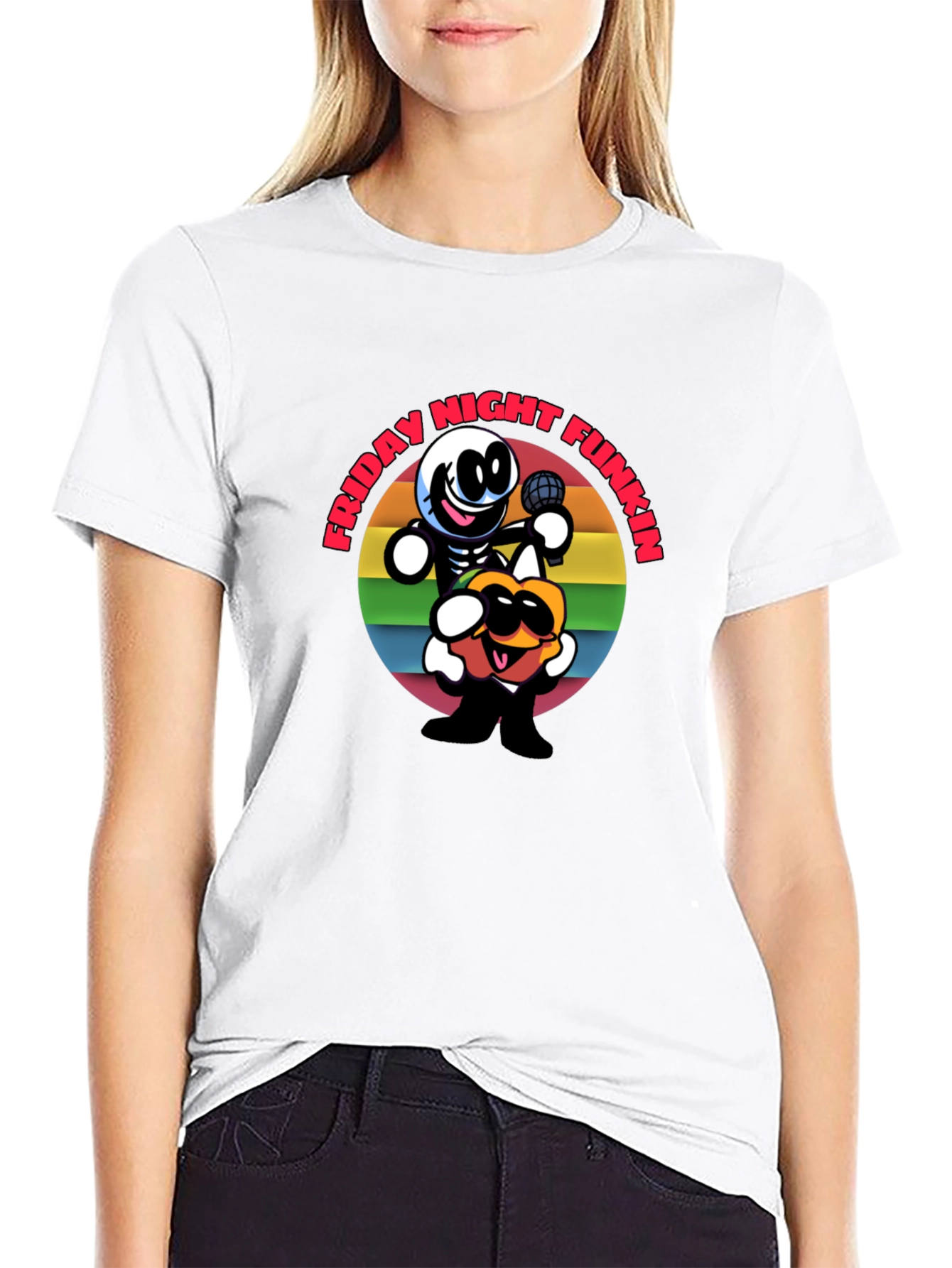 Friday Night Funkin Cartoon Graphic Tee