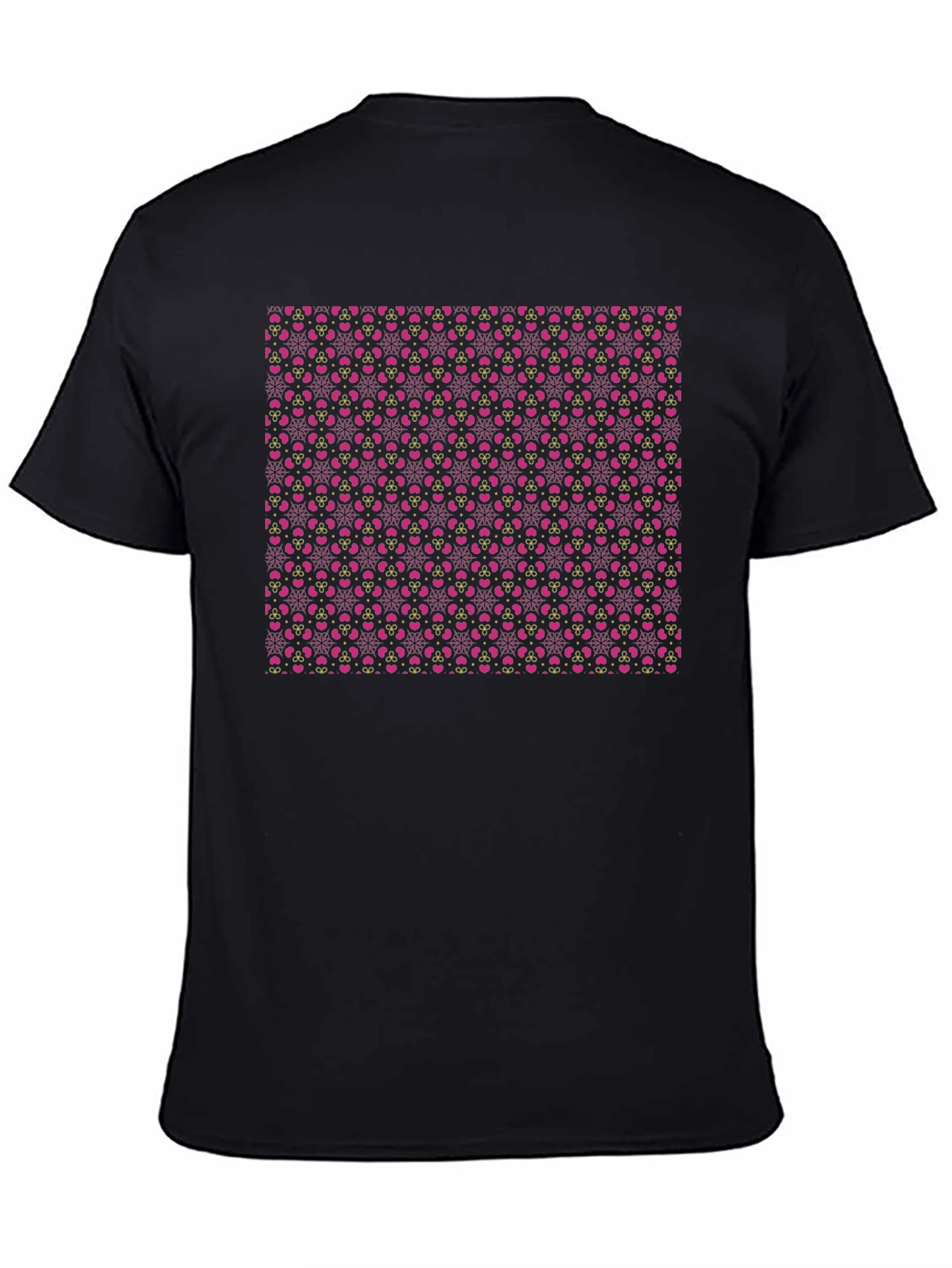 Patterned T-Shirt: Pink Hearts & Details
