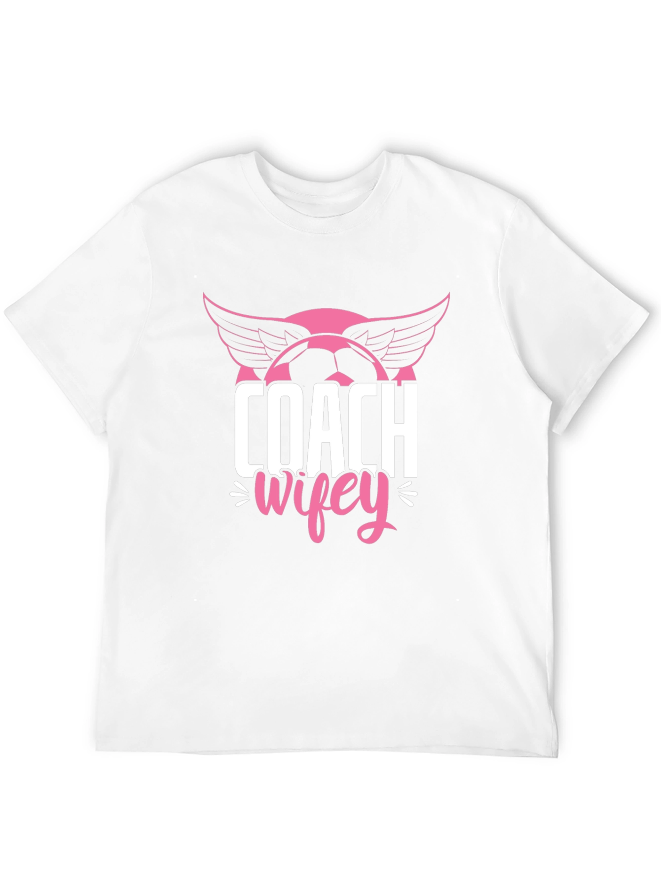 Coach Wifey Soccer T-Shirt - Novelty Graphic Tee