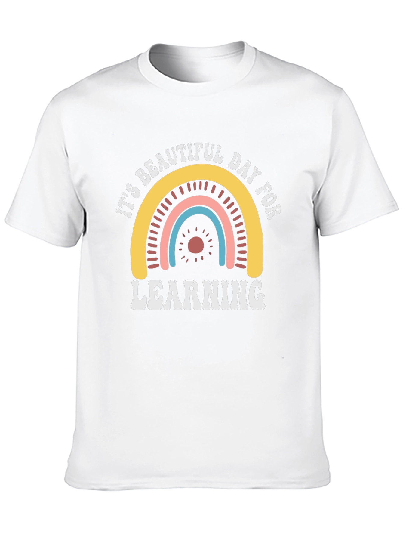 Its Beautiful Day for Learning Black T-Shirt