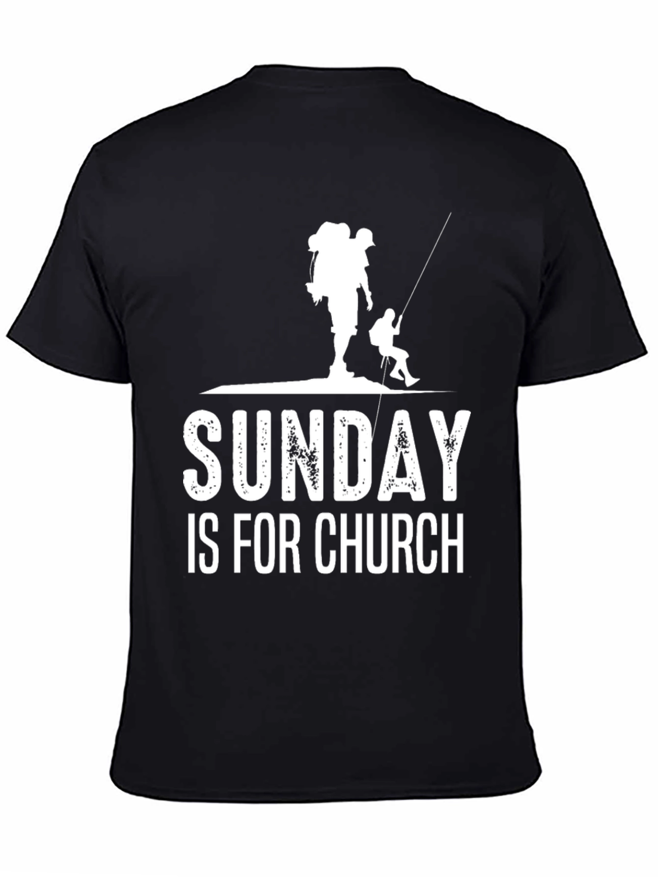 Sunday Is For Church Black Graphic Tee