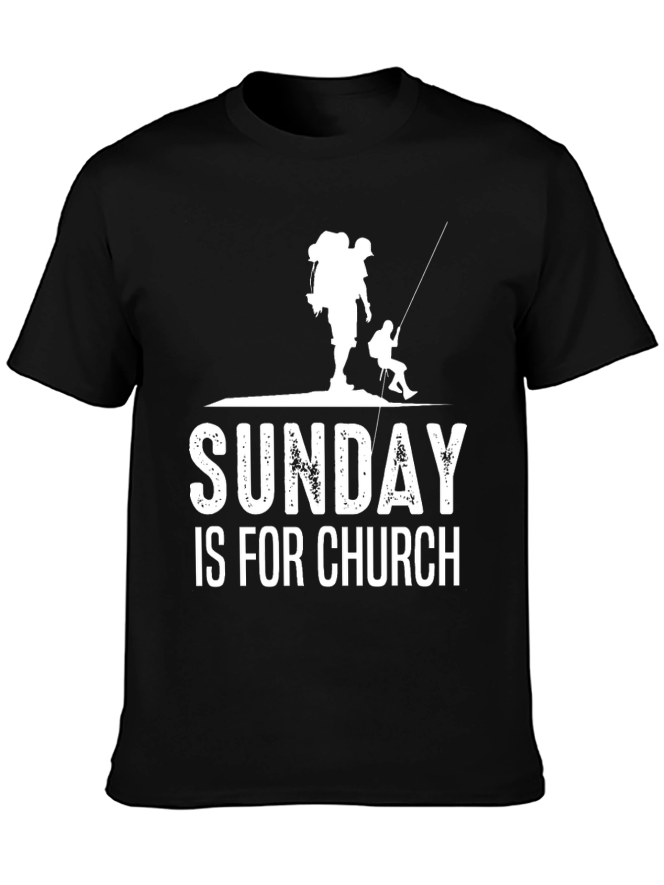 Sunday Is For Church Black Graphic Tee