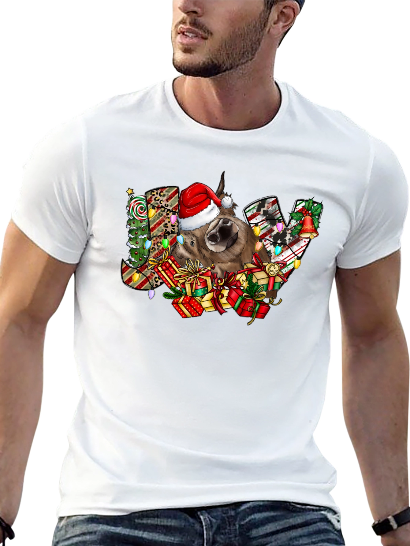 Festive Donkey Joy Christmas T-Shirt