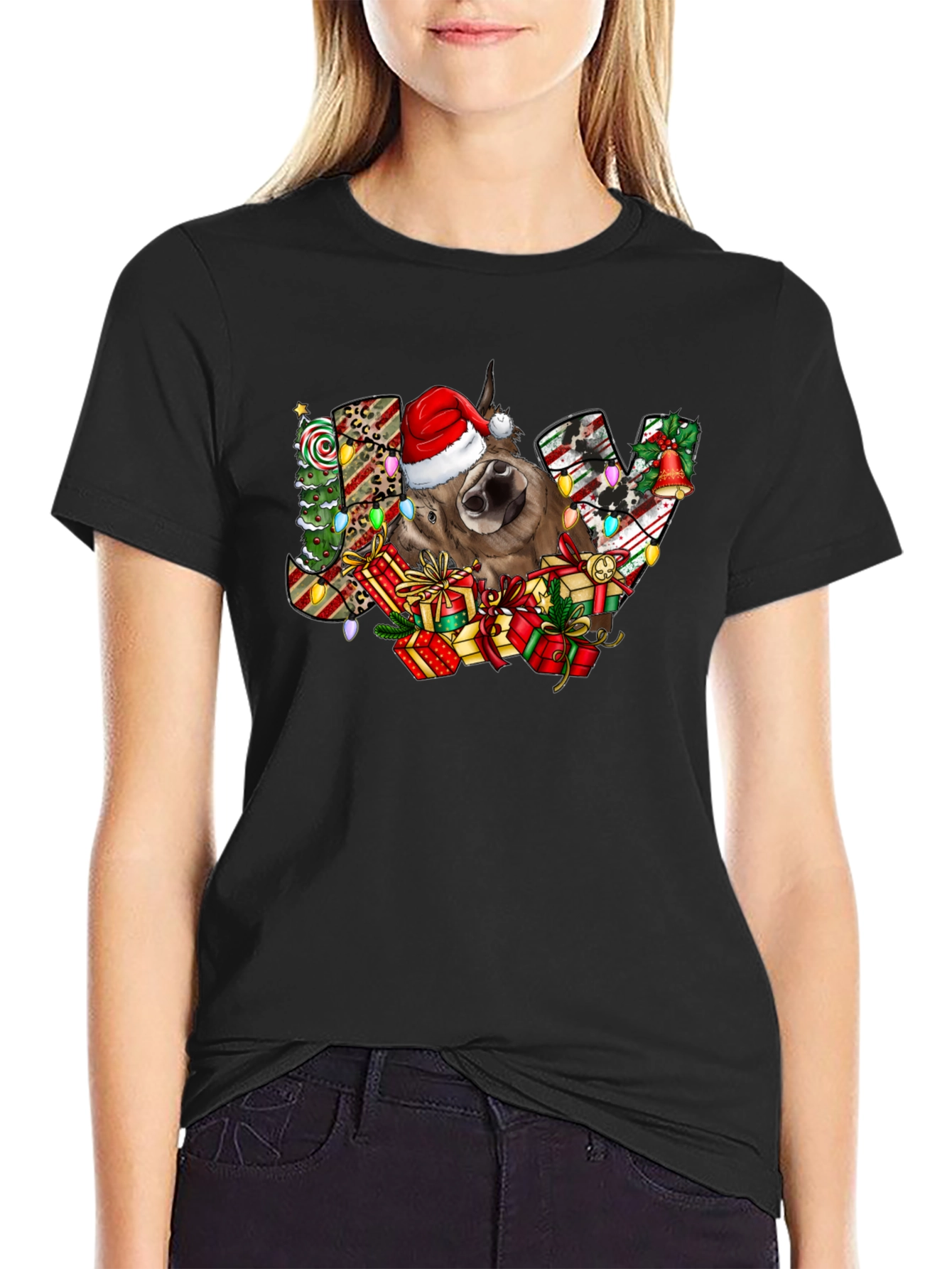 Festive Donkey Joy Christmas T-Shirt
