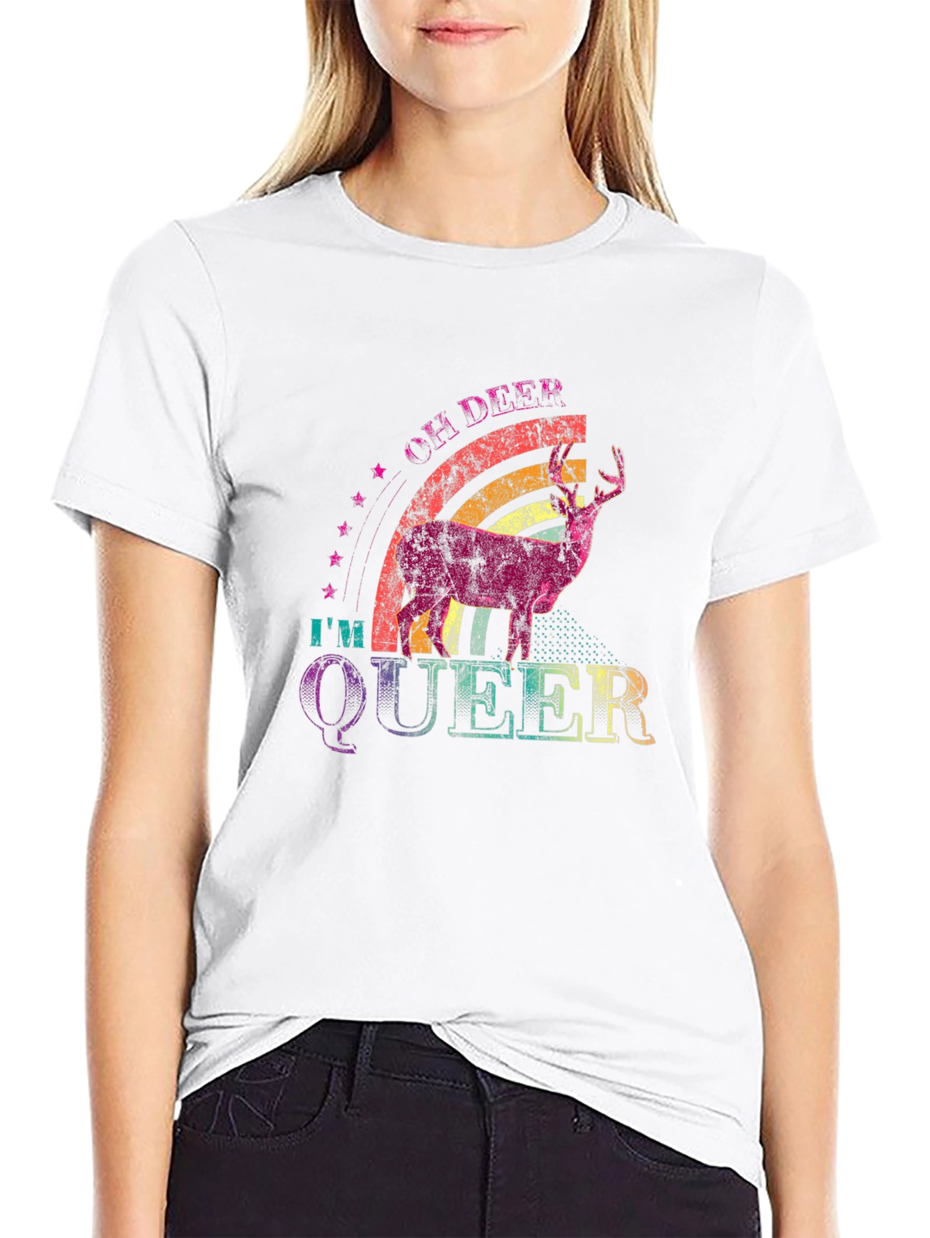 Oh Deer Im Queer T-Shirt