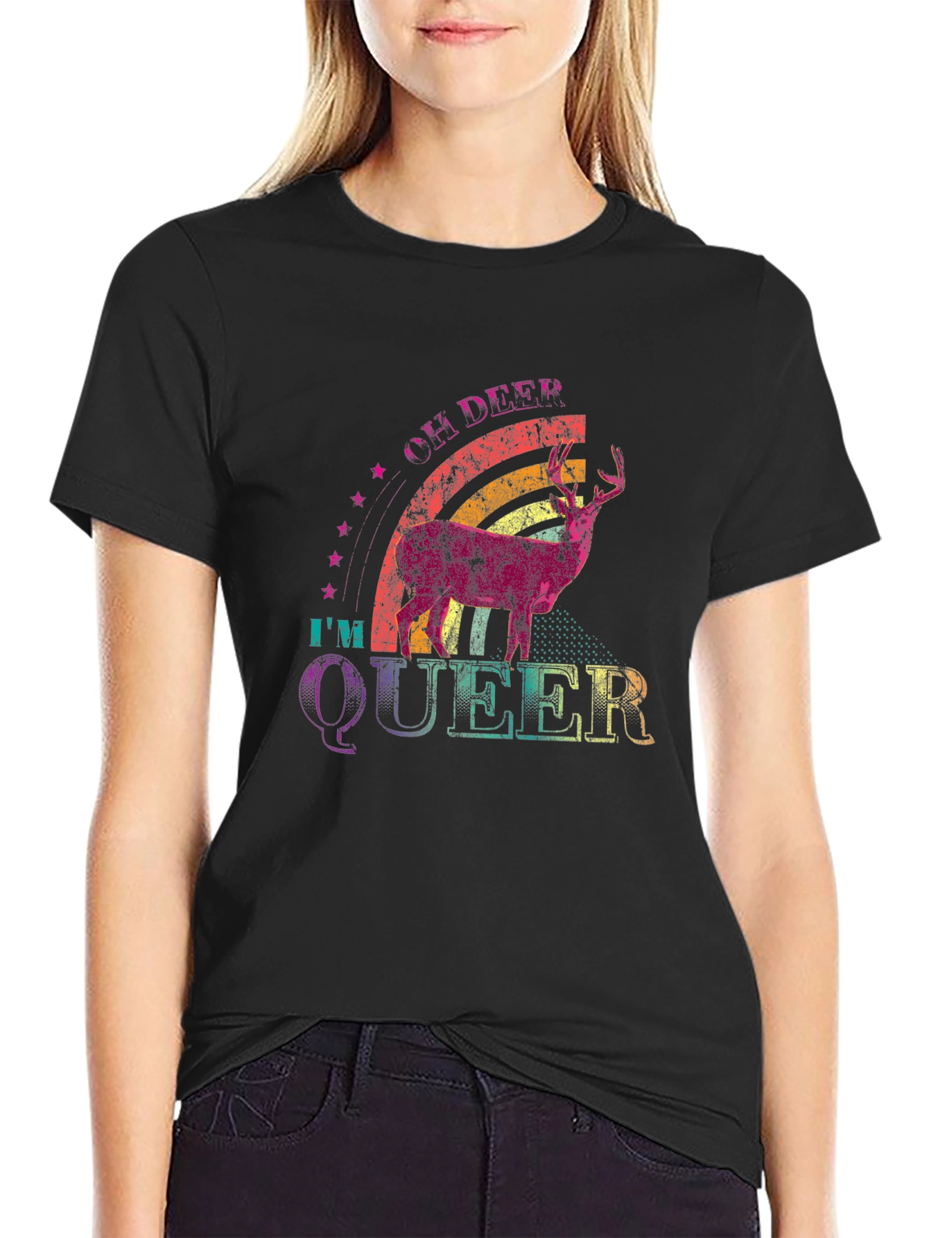 Oh Deer Im Queer T-Shirt