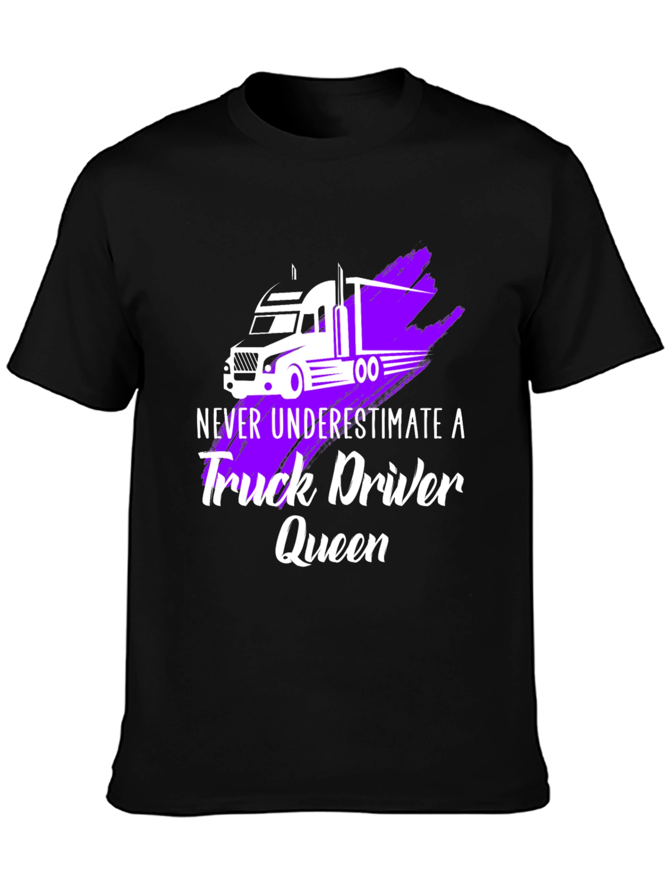 Truck Driver Queen Graphic T-Shirt