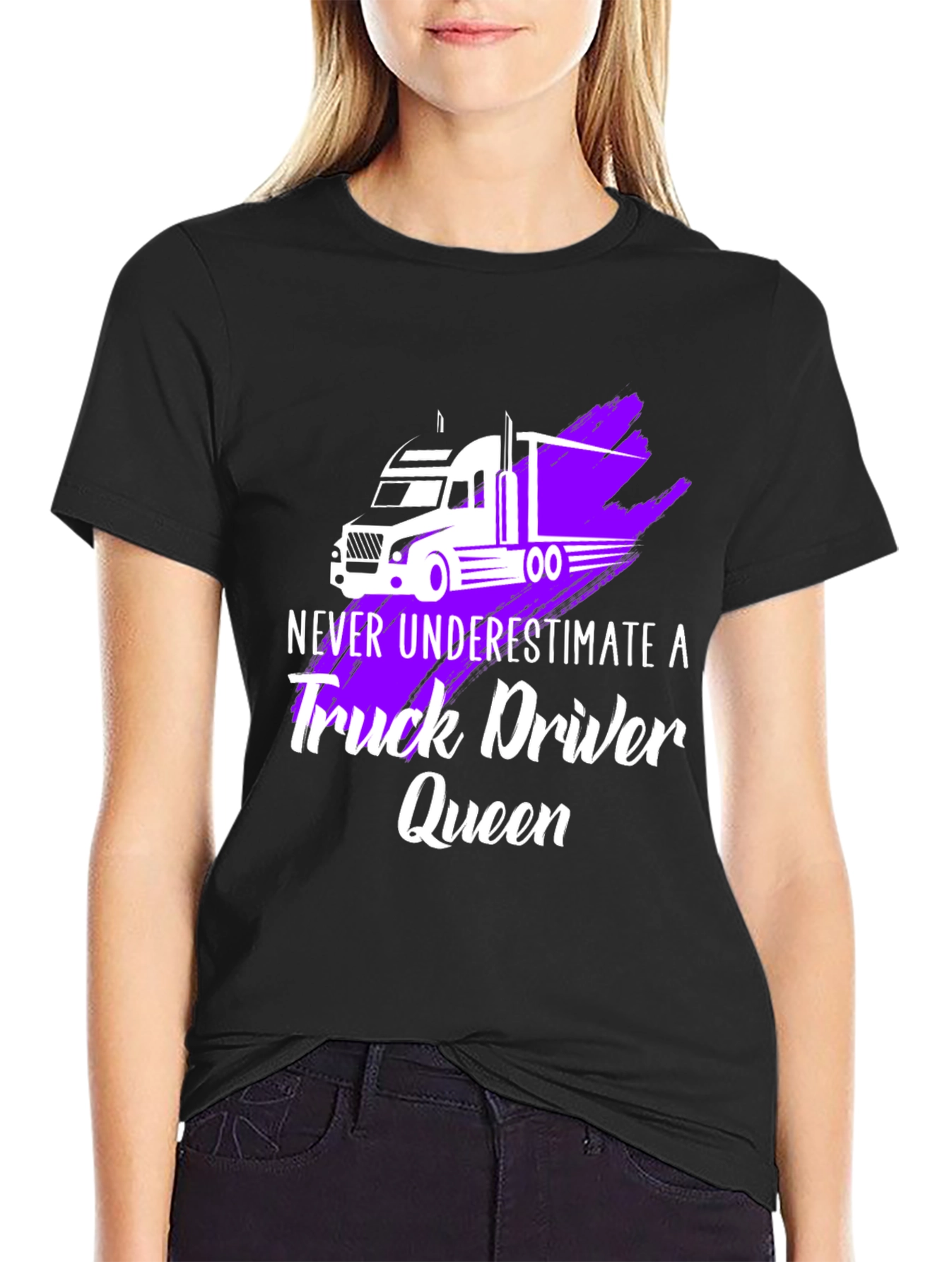 Truck Driver Queen Graphic T-Shirt